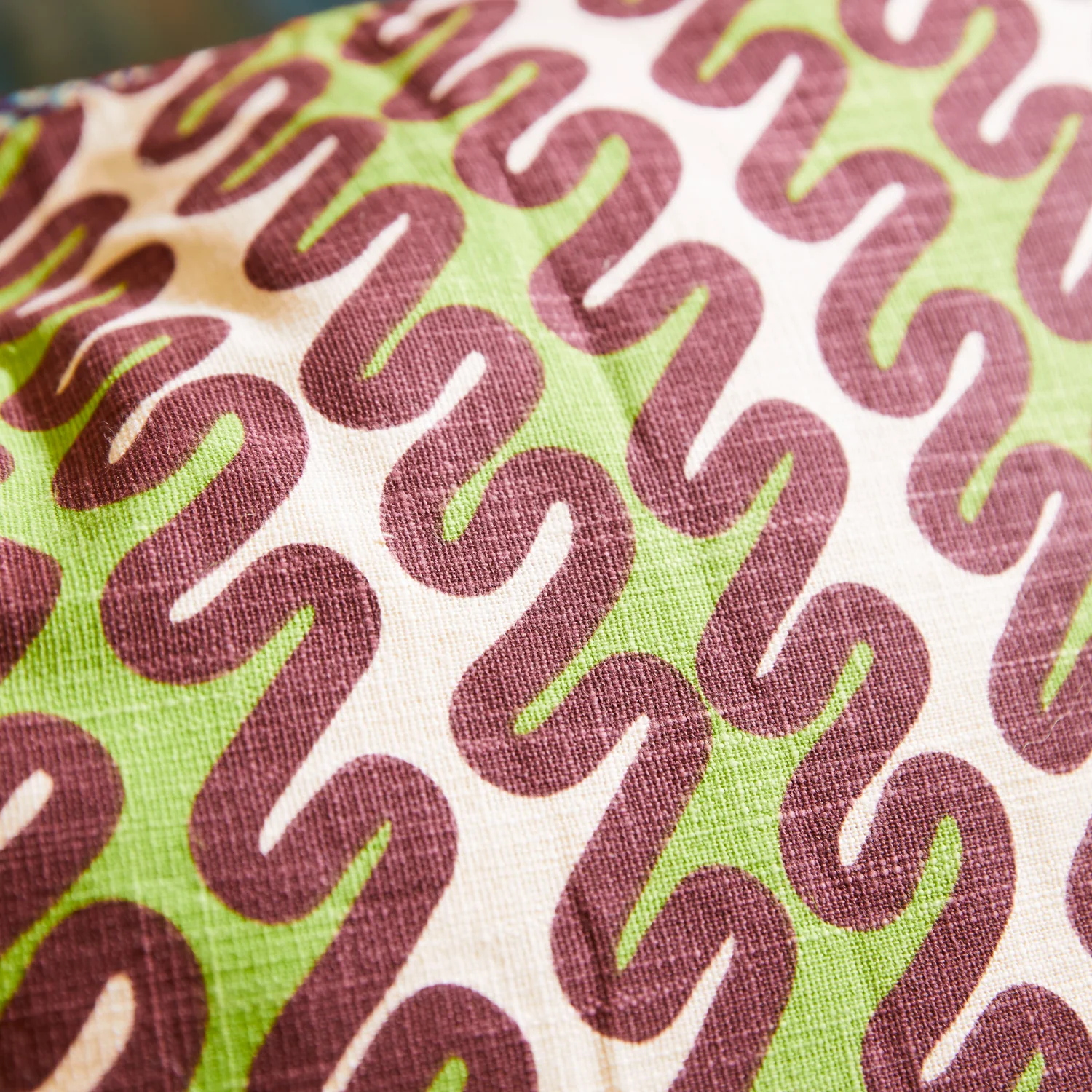 Cora Quilted Cushion - Garnet - Image 4