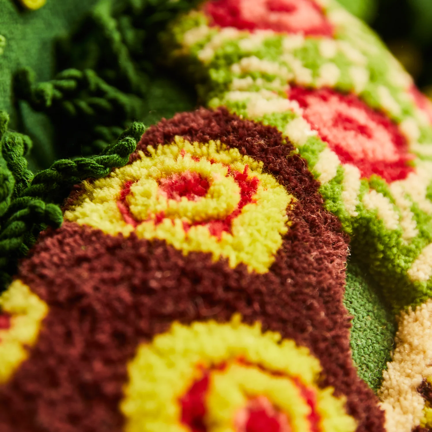 Cora Tufted Cushion - Kelp - Image 3