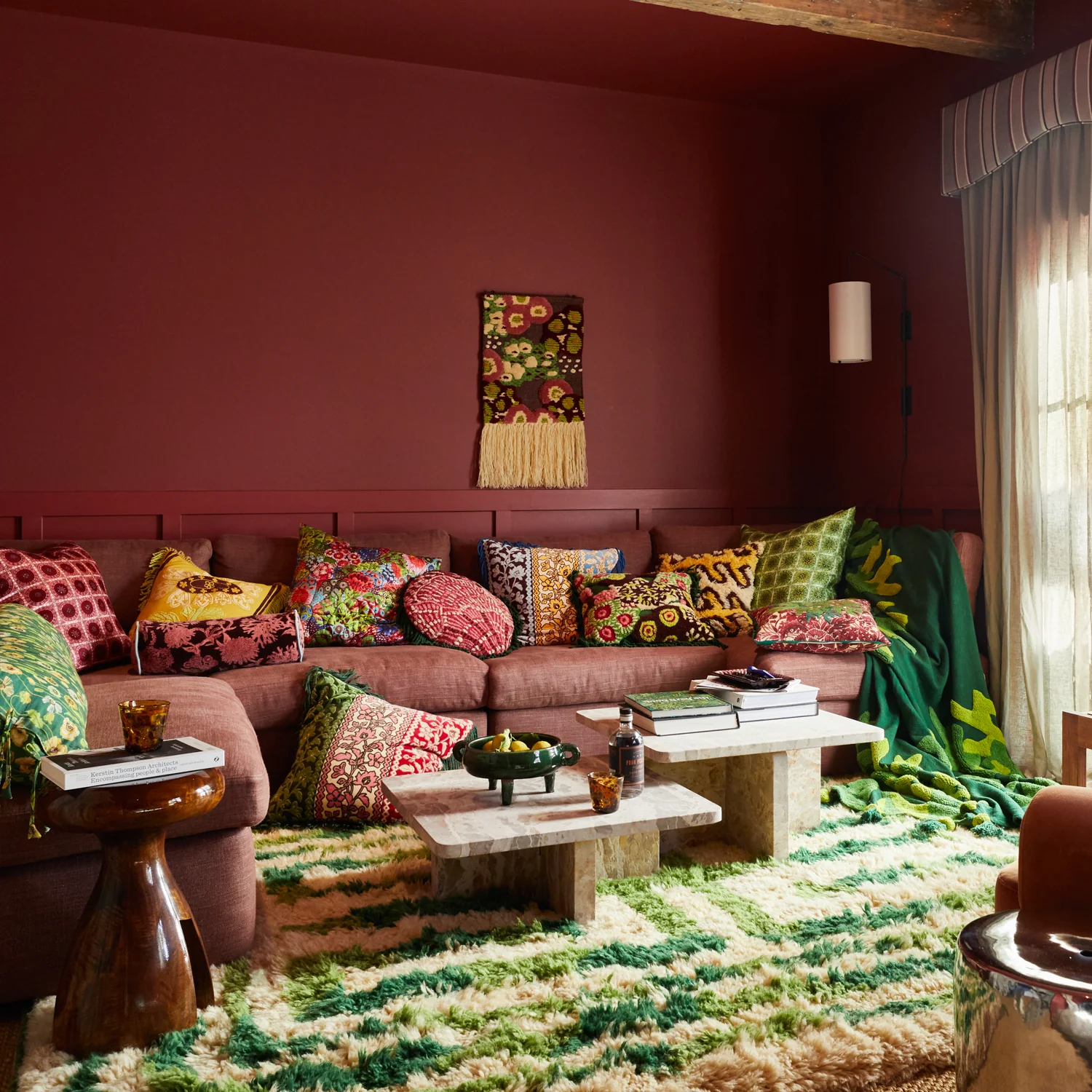 Cora Tufted Cushion - Kelp - Image 5