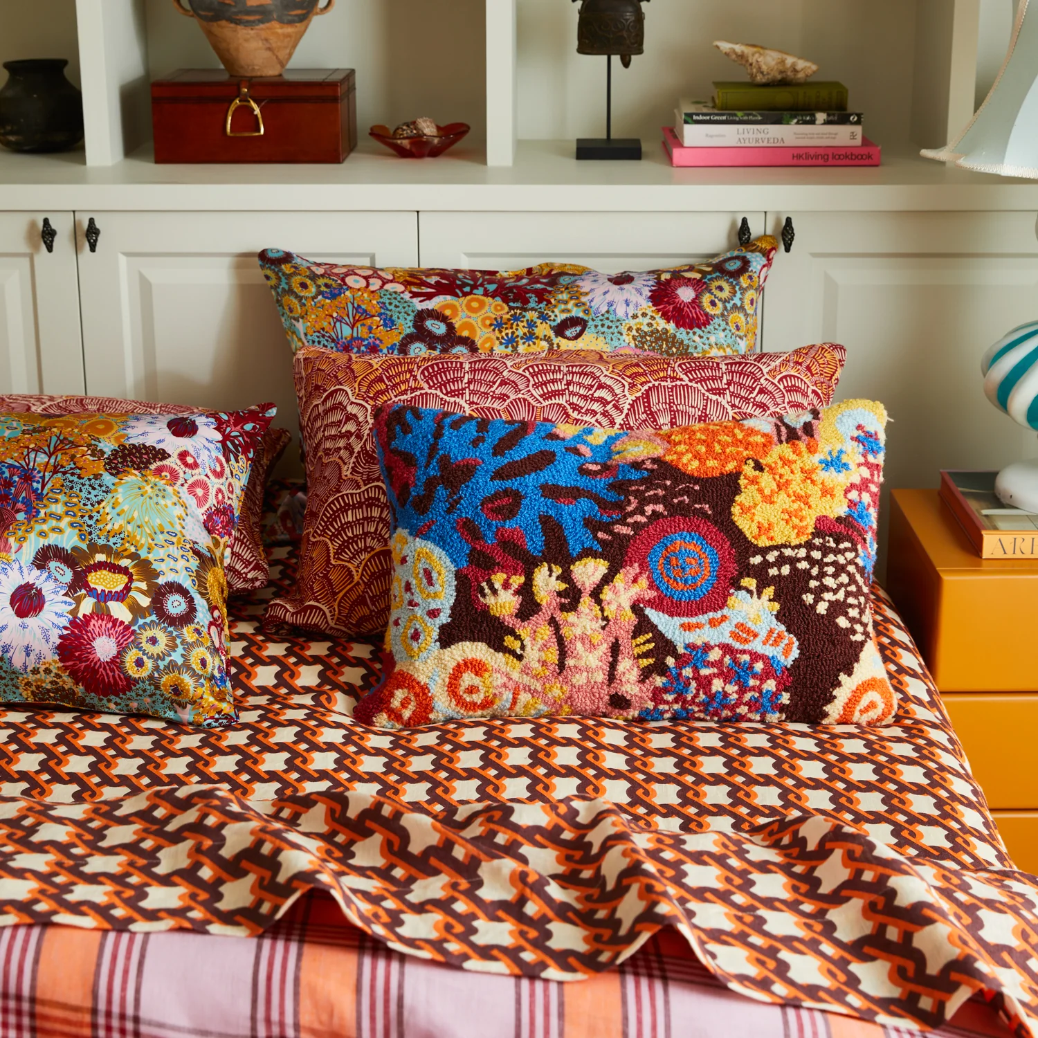 Coralie Punch Needle Cushion - Image 2