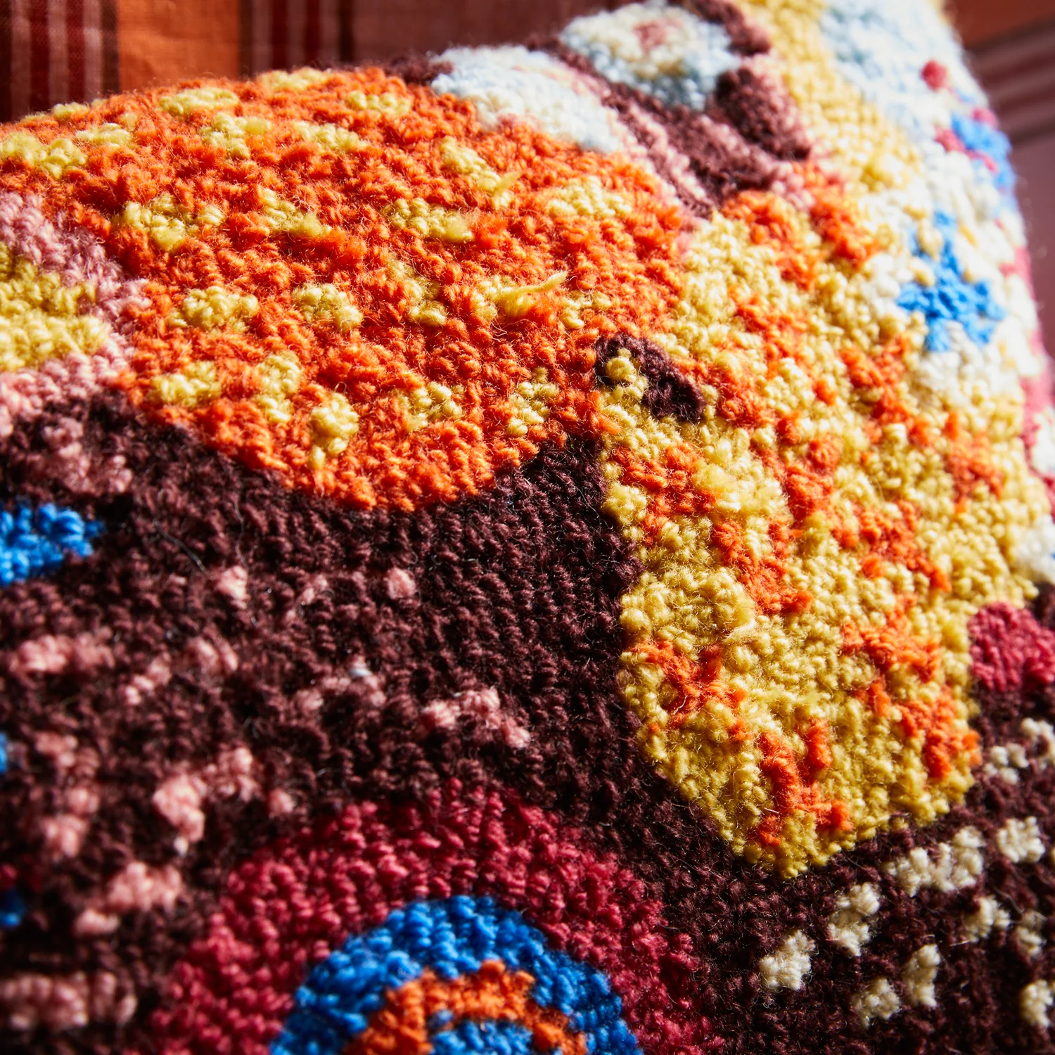 Coralie Punch Needle Cushion - Image 3