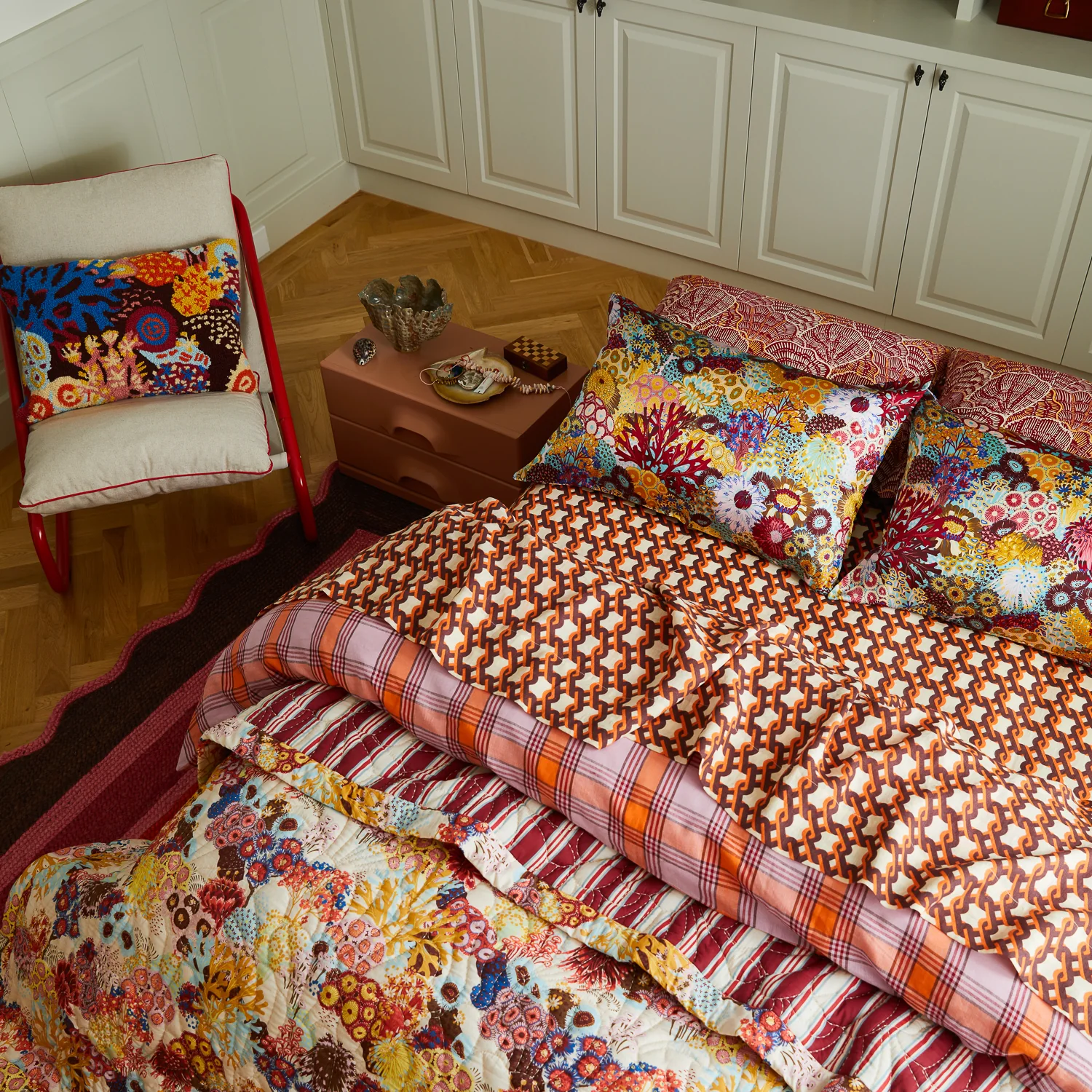 Coralie Silk Pillowcase - Cerulean - Image 4