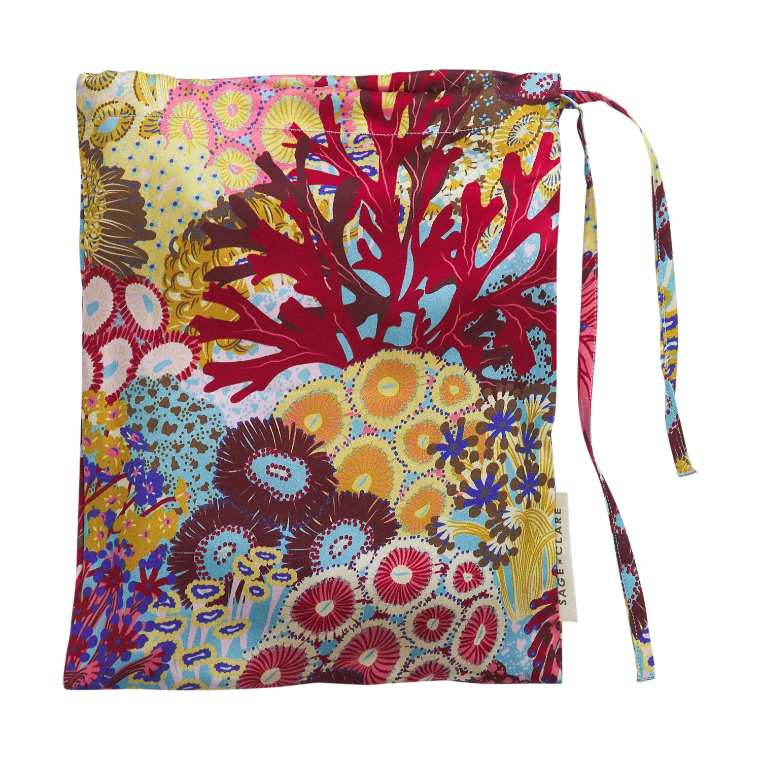 Coralie Silk Pillowcase - Cerulean - Image 9