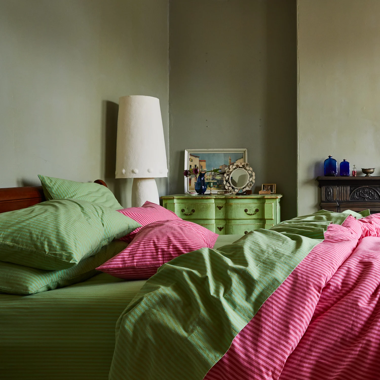 Cordell Cotton Pillowcase Set - Emerald - Image 7