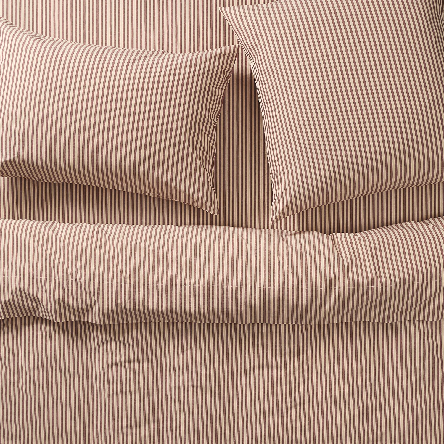 Cordell Cotton Pillowcase Set - Rosewood - Image 3