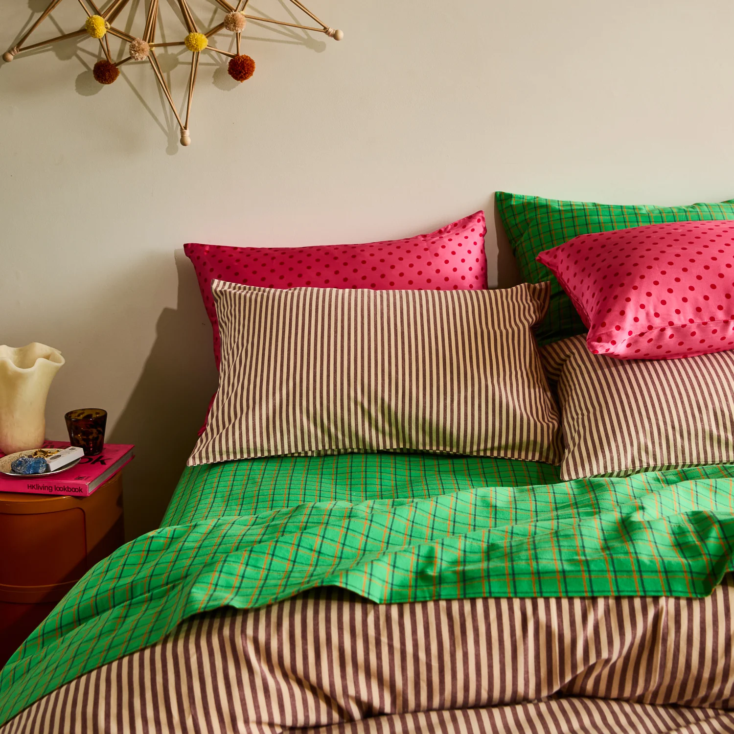 Cordell Cotton Pillowcase Set - Rosewood - Image 5