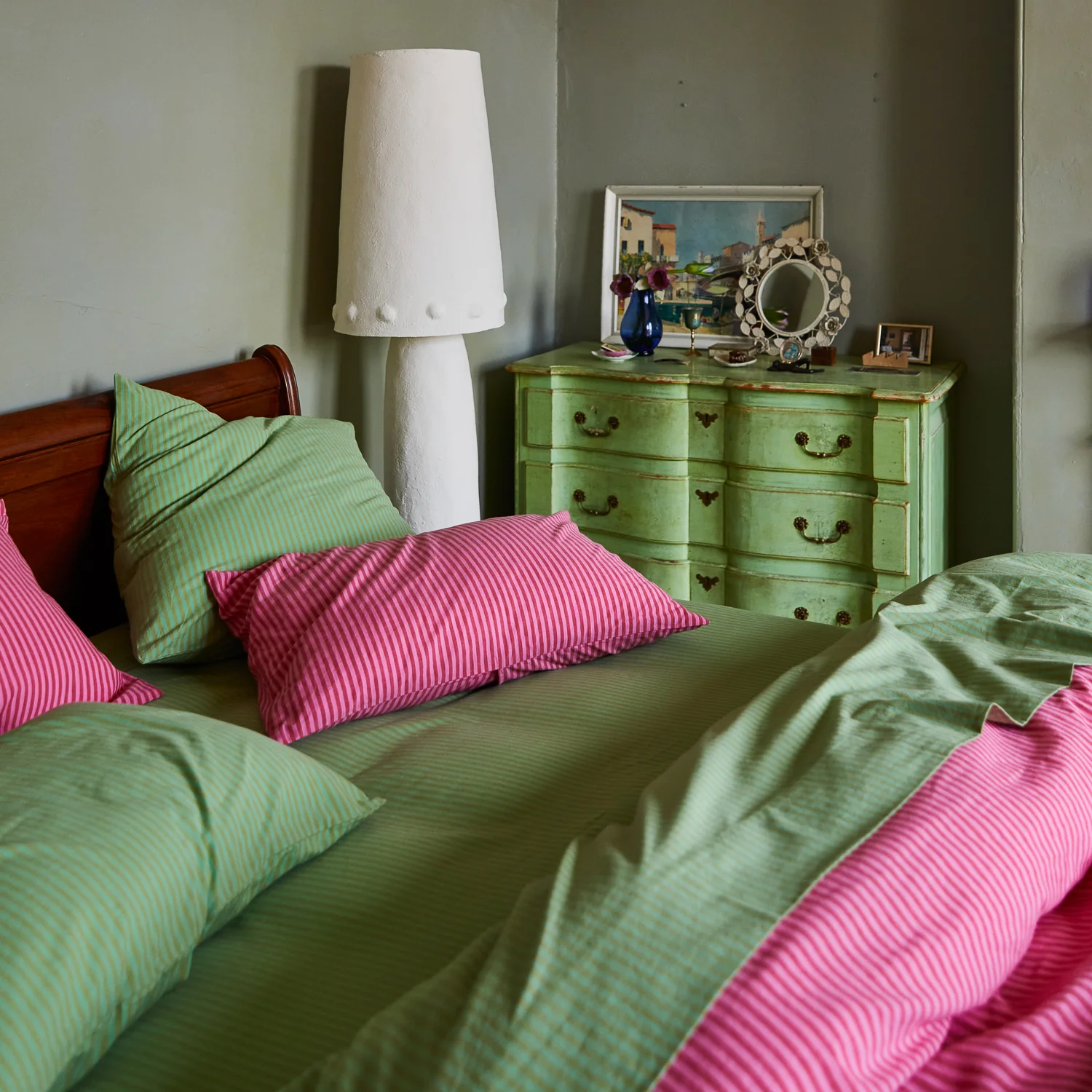 Cordell Cotton Sheets - Emerald - Image 10