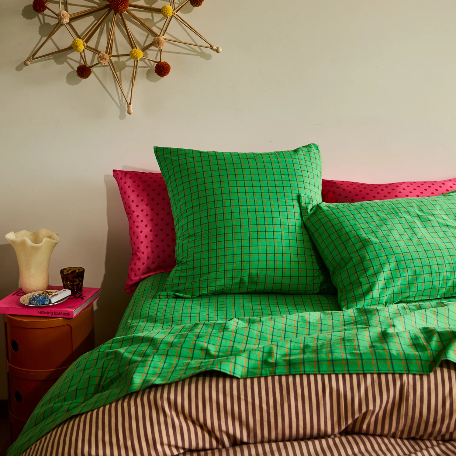 Cosmin Cotton Euro Pillowcase Set - Spring Green - Image 2
