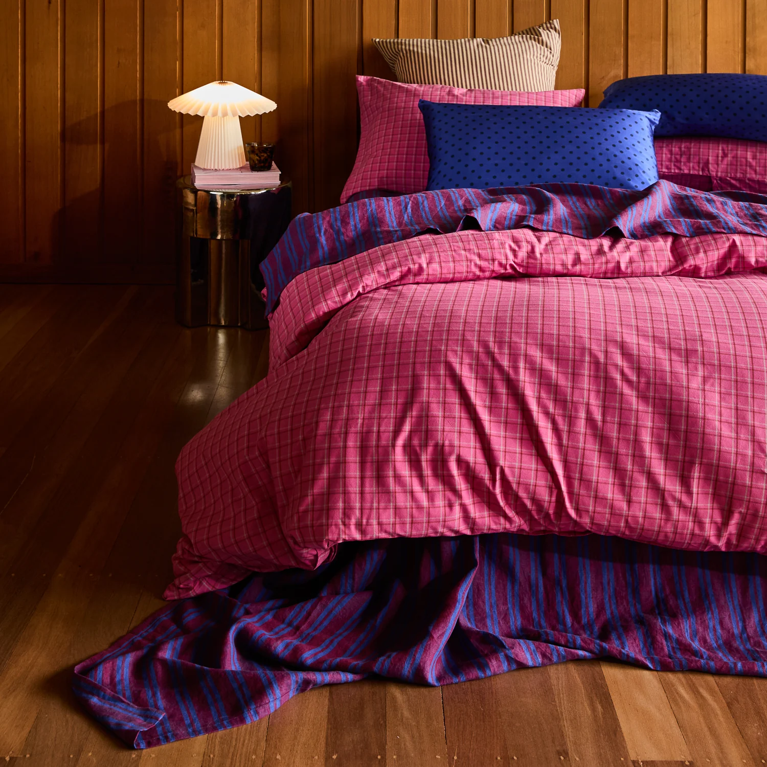 Cosmin Cotton Quilt Cover - Pansy - Image 3