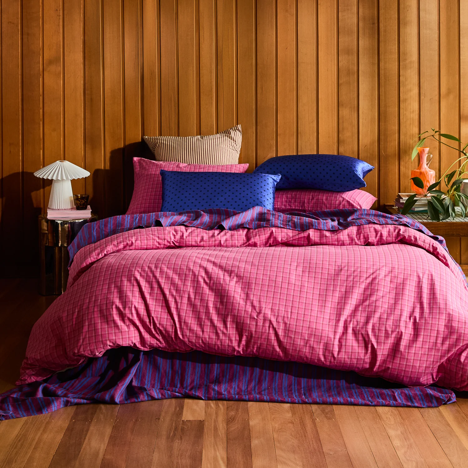 Cosmin Cotton Quilt Cover - Pansy - Image 6