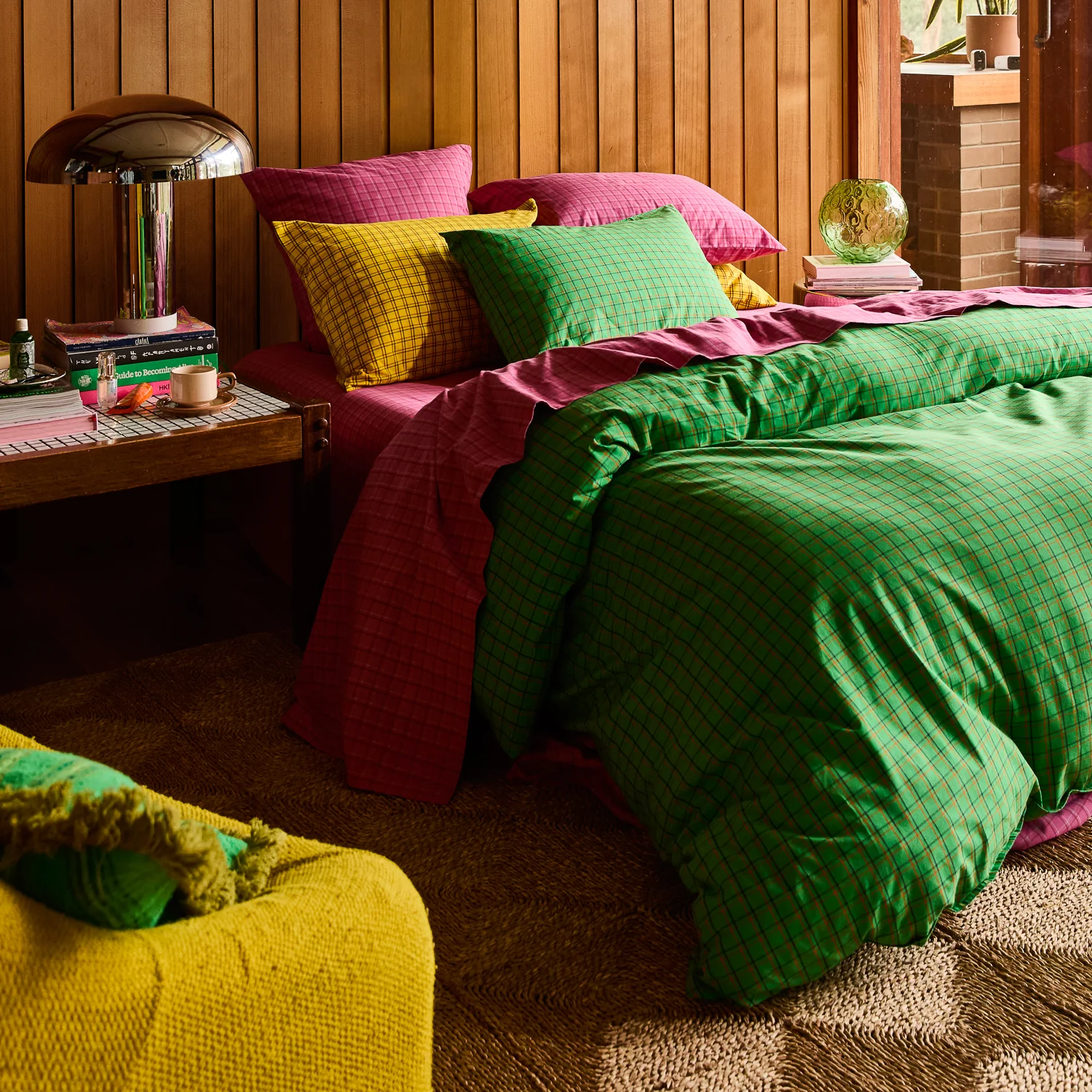 Cosmin Cotton Quilt Cover - Spring Green - Image 6
