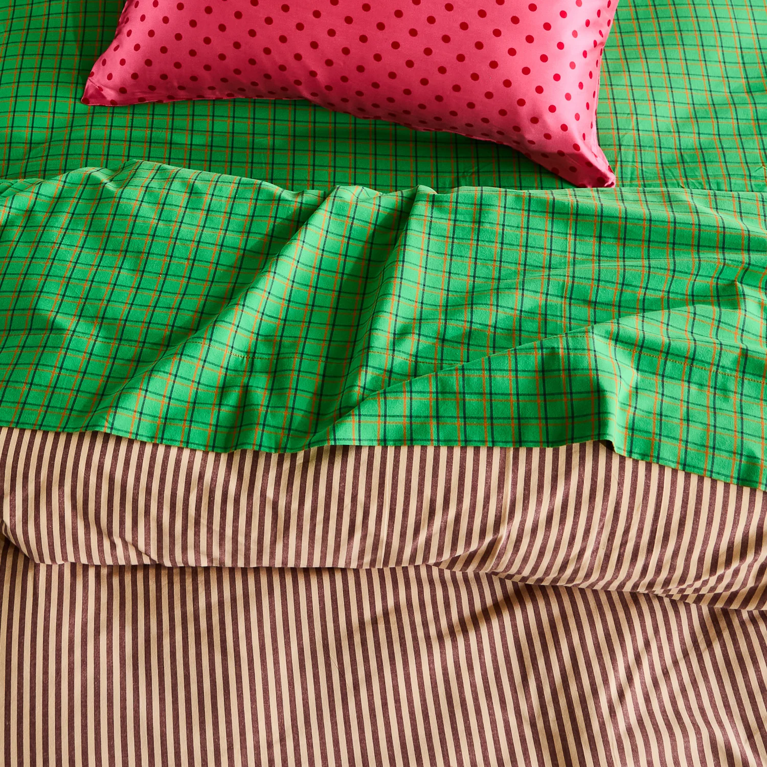 Cosmin Cotton Sheets - Spring Green - Image 3
