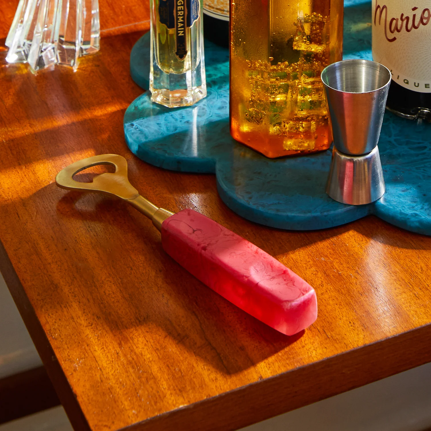 Court Bottle Opener - Raspberry - Image 2