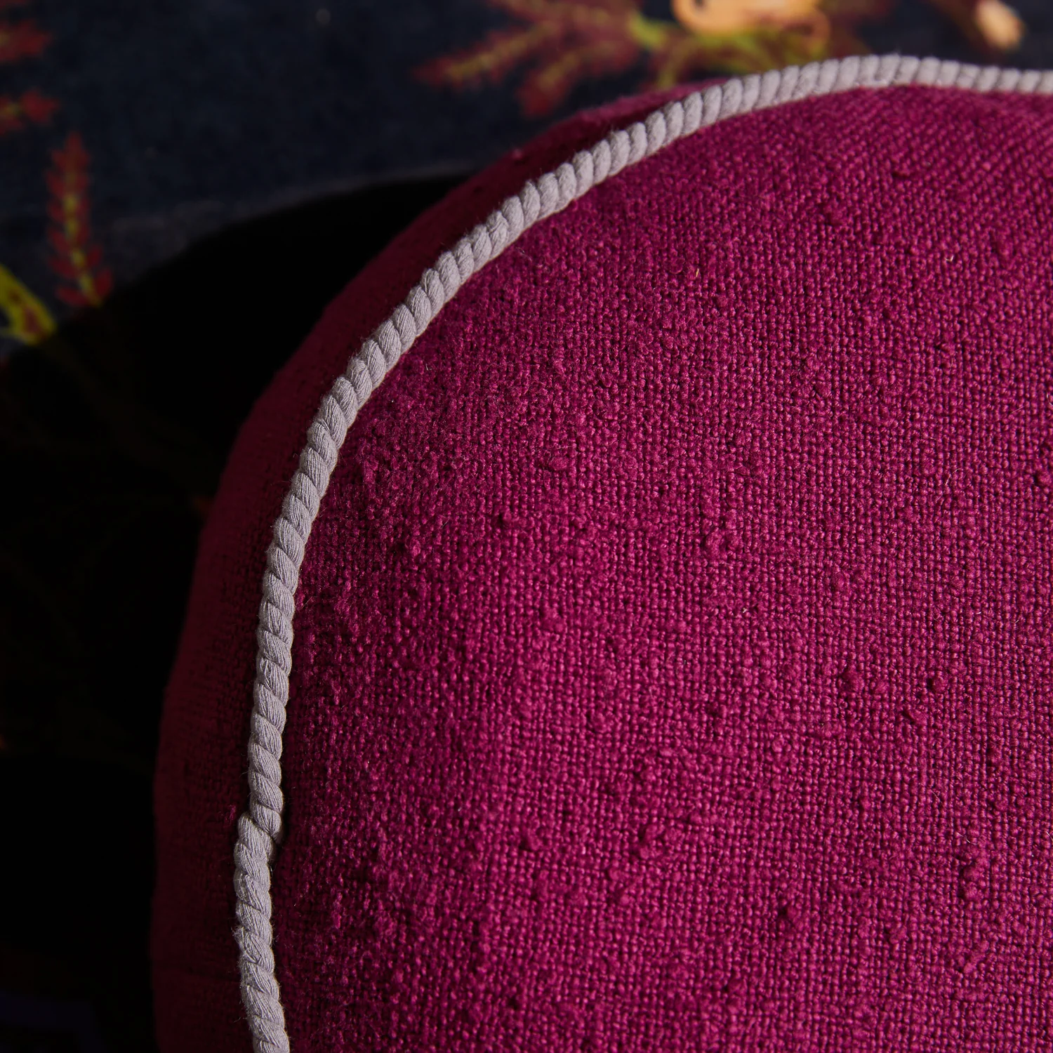 Dana Round Cushion - Plumberry - Image 3