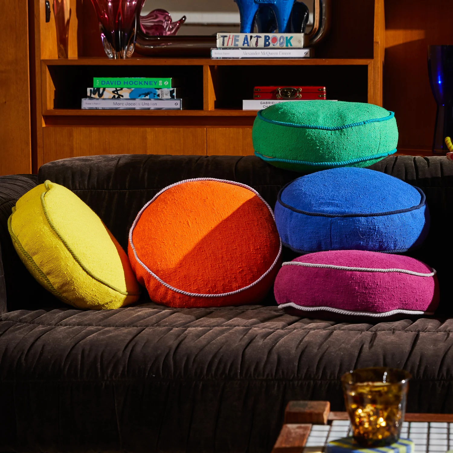 Dana Round Cushion - Ultramarine - Image 2