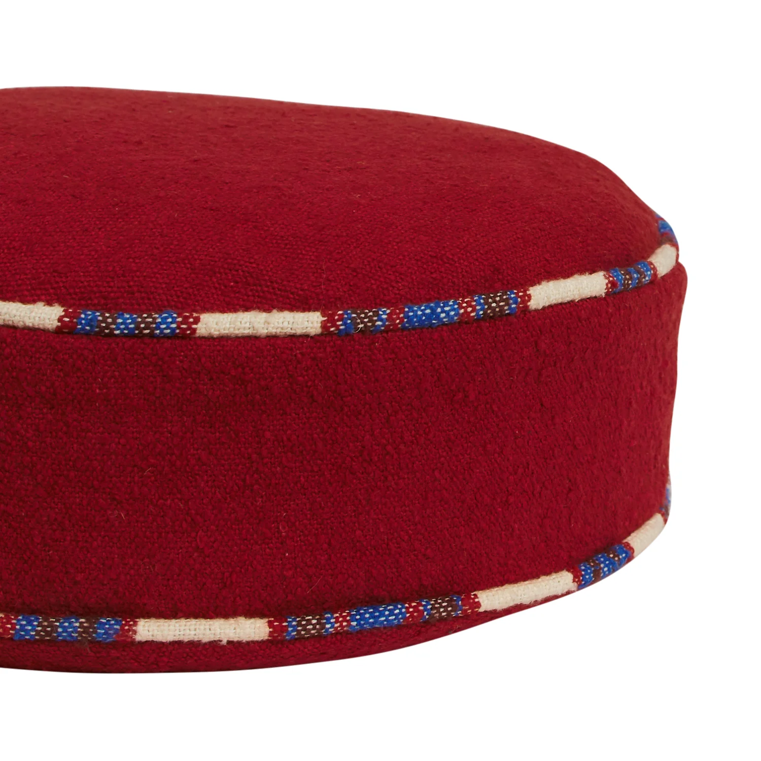 Delana Round Cushion - Crimson - Image 10