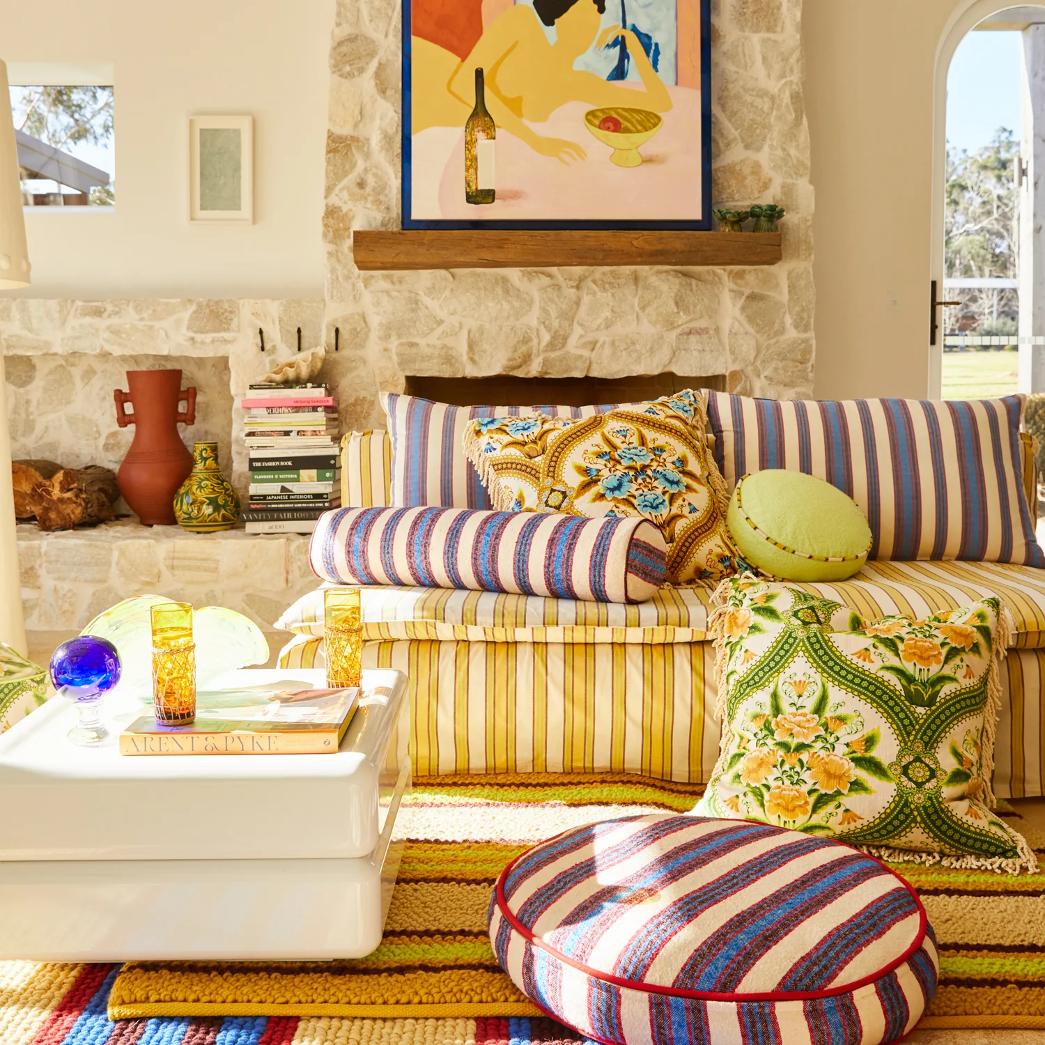 Delana Round Cushion - Zest - Image 6
