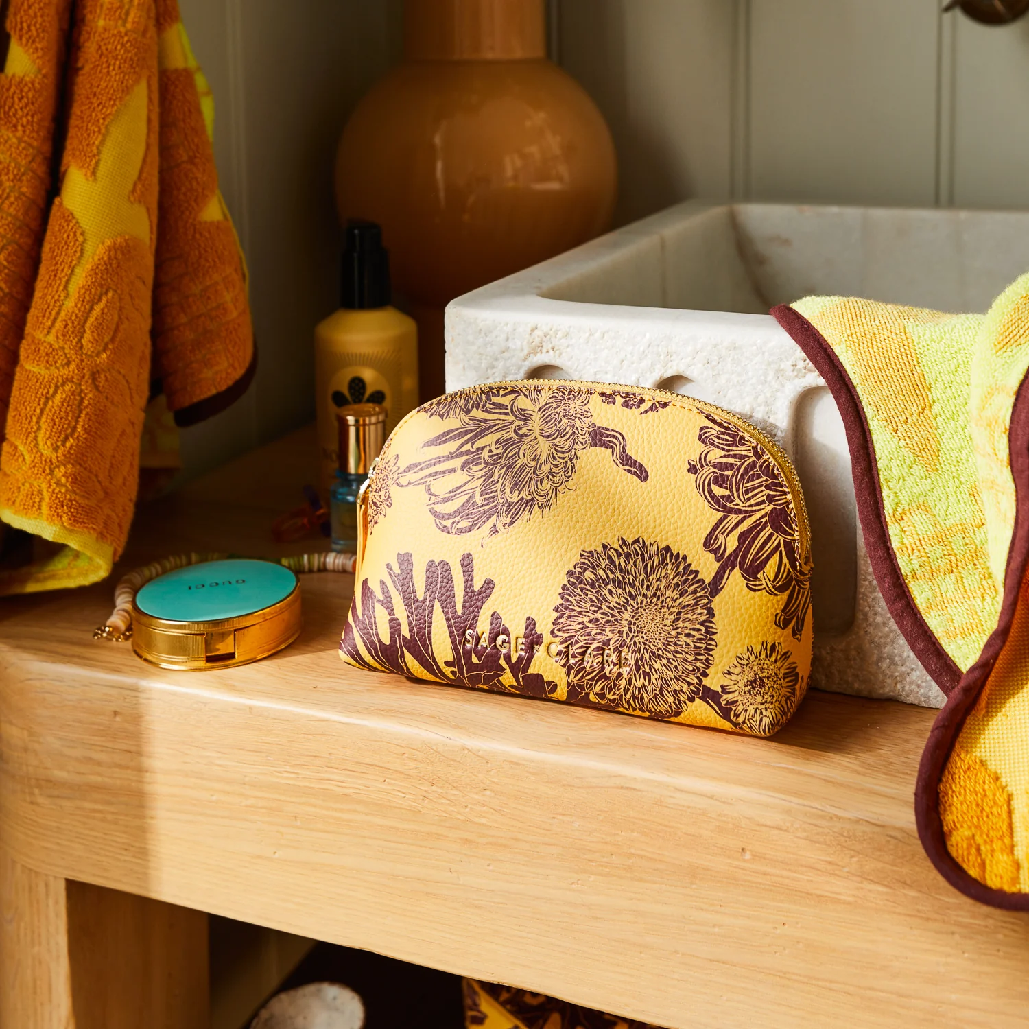 Delphine Cosmetic Pouch - Dune - Image 4