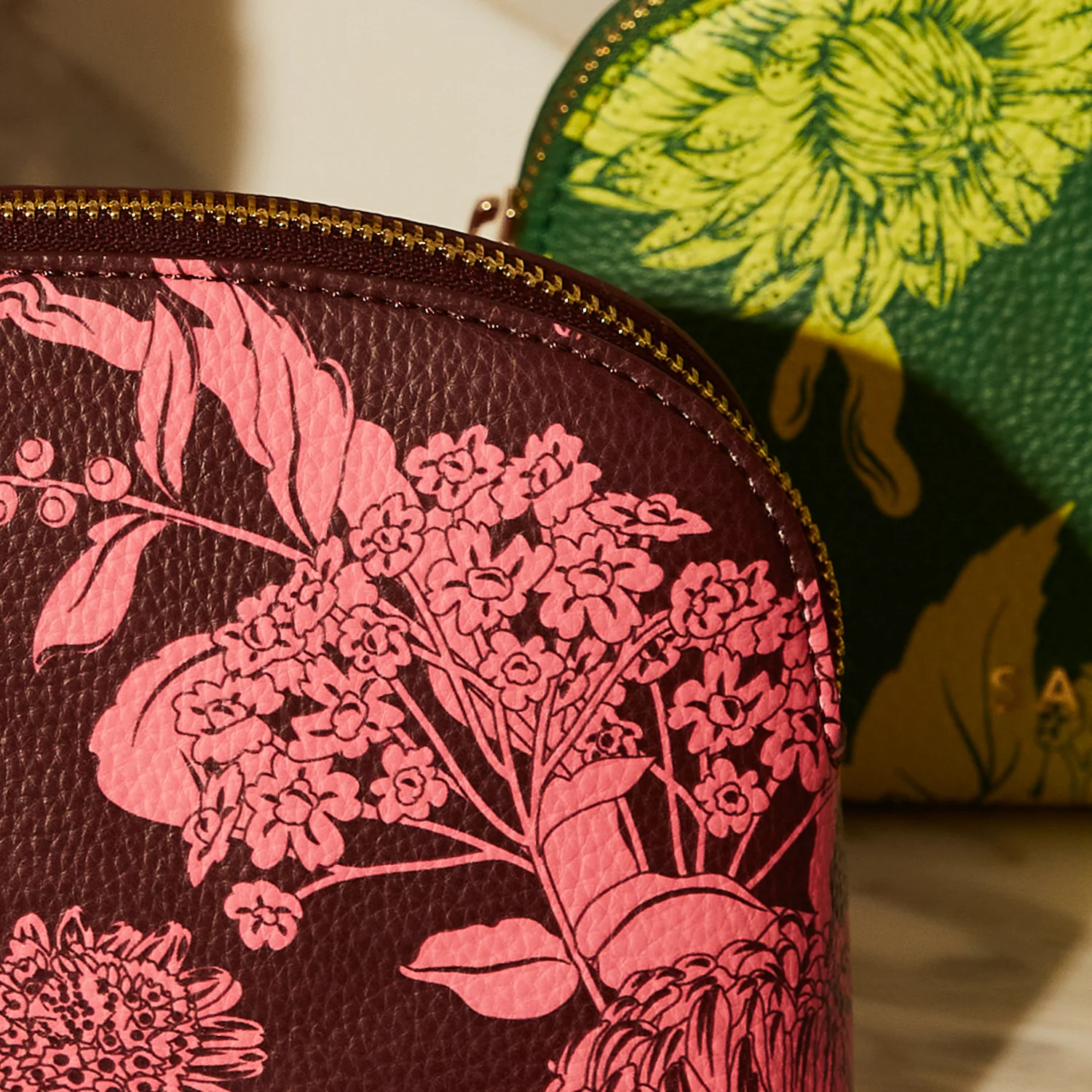 Delphine Cosmetic Pouch - Garnet - Image 4