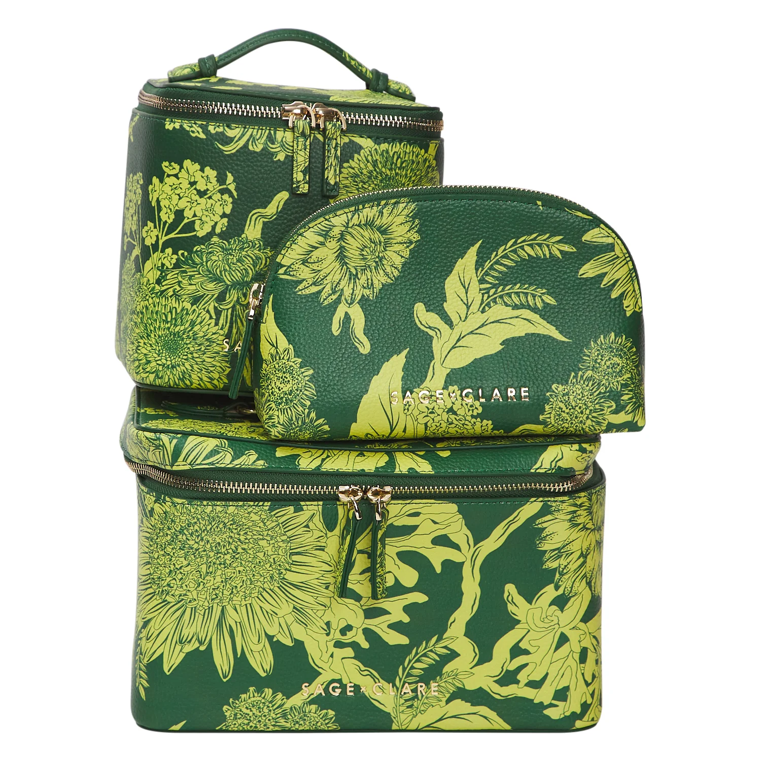 Delphine Large Vanity Case - Anise - Image 6