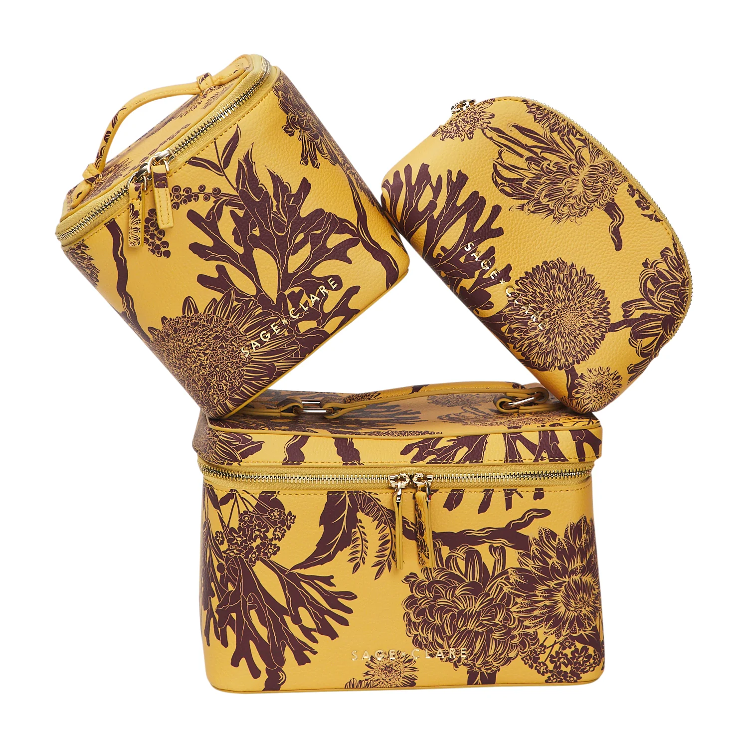 Delphine Large Vanity Case - Dune - Image 9