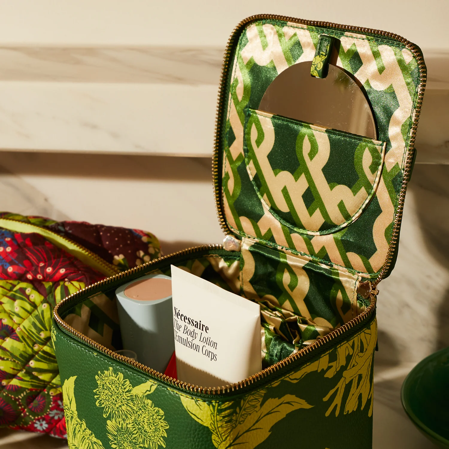 Delphine Small Vanity Case - Anise - Image 3