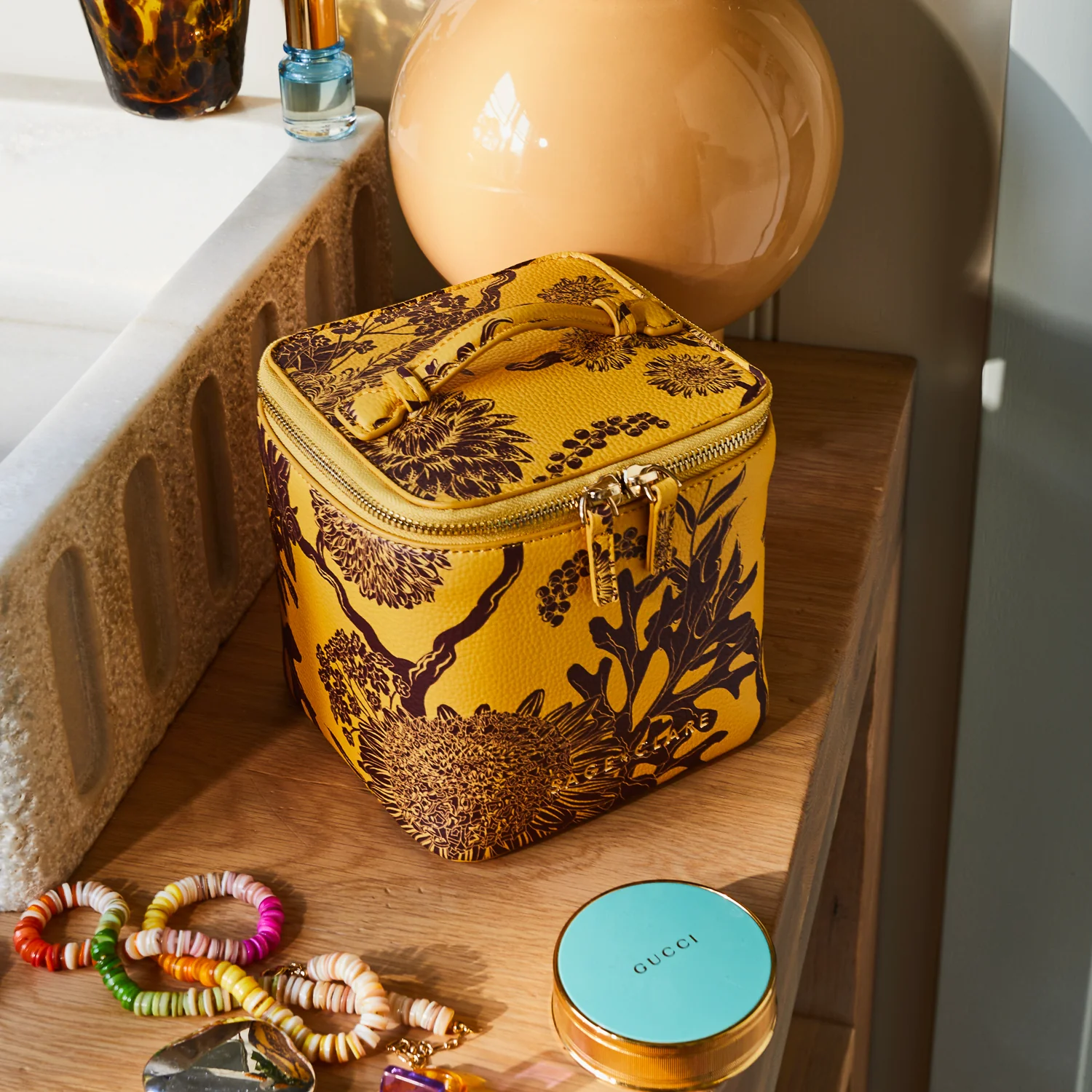 Delphine Small Vanity Case - Dune - Image 3