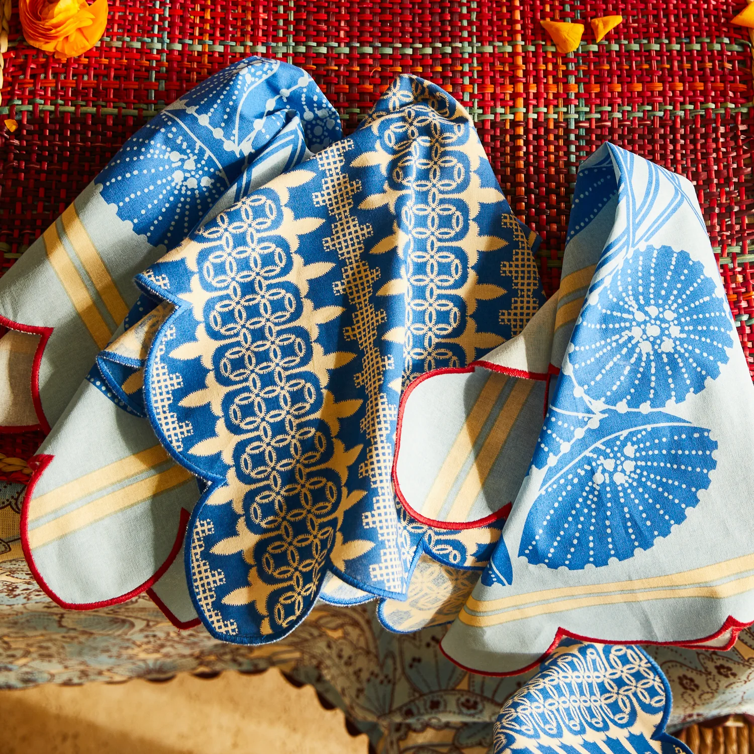 Elena Napkin Set - Cerulean - Image 6