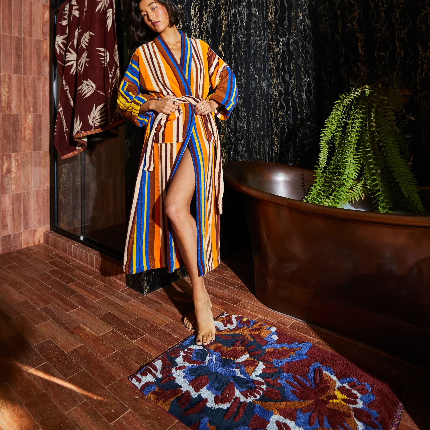 Eliza Bath Mat - Rosewood - Image 3