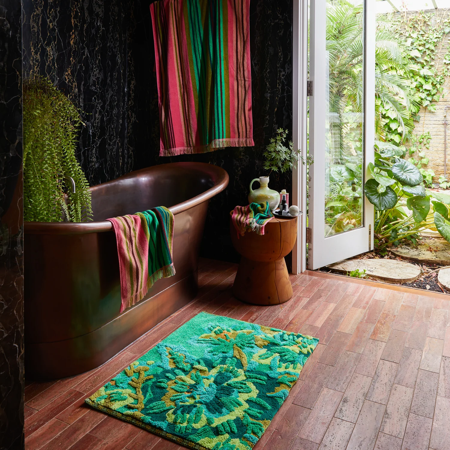Eliza Bath Mat - Spring Green - Image 2