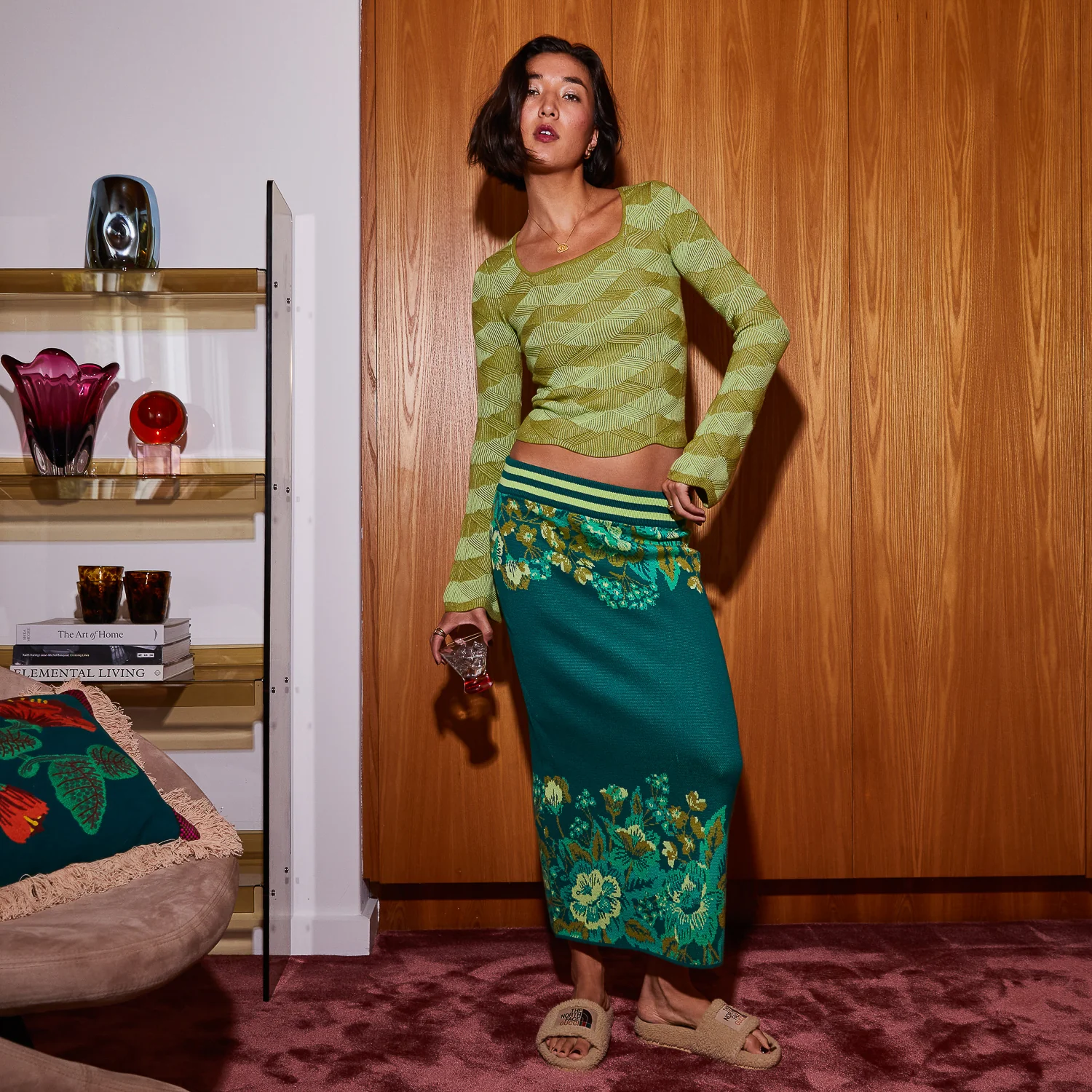 Eliza Knit Maxi Skirt - Image 7