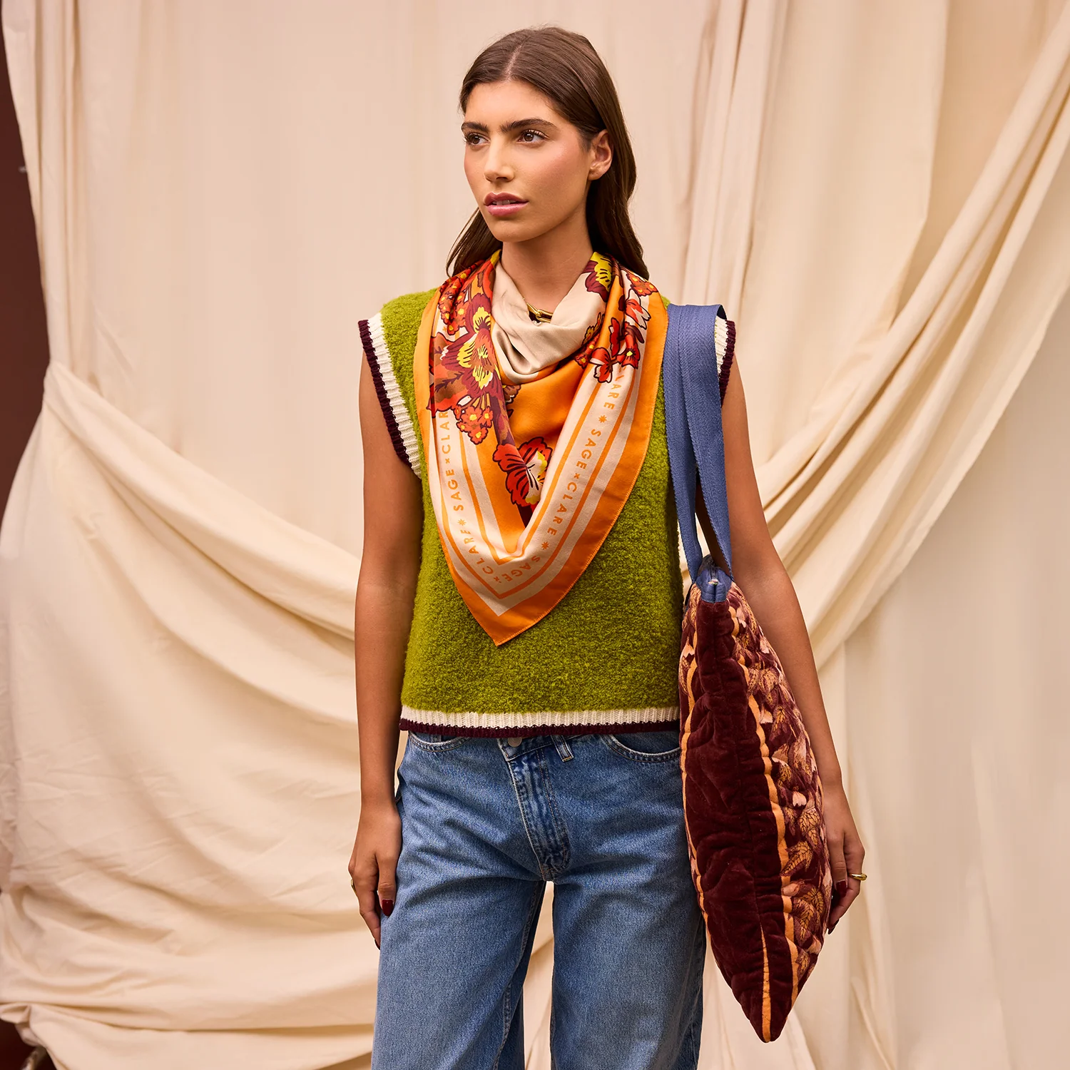 Eliza Silk Scarf - Image 3