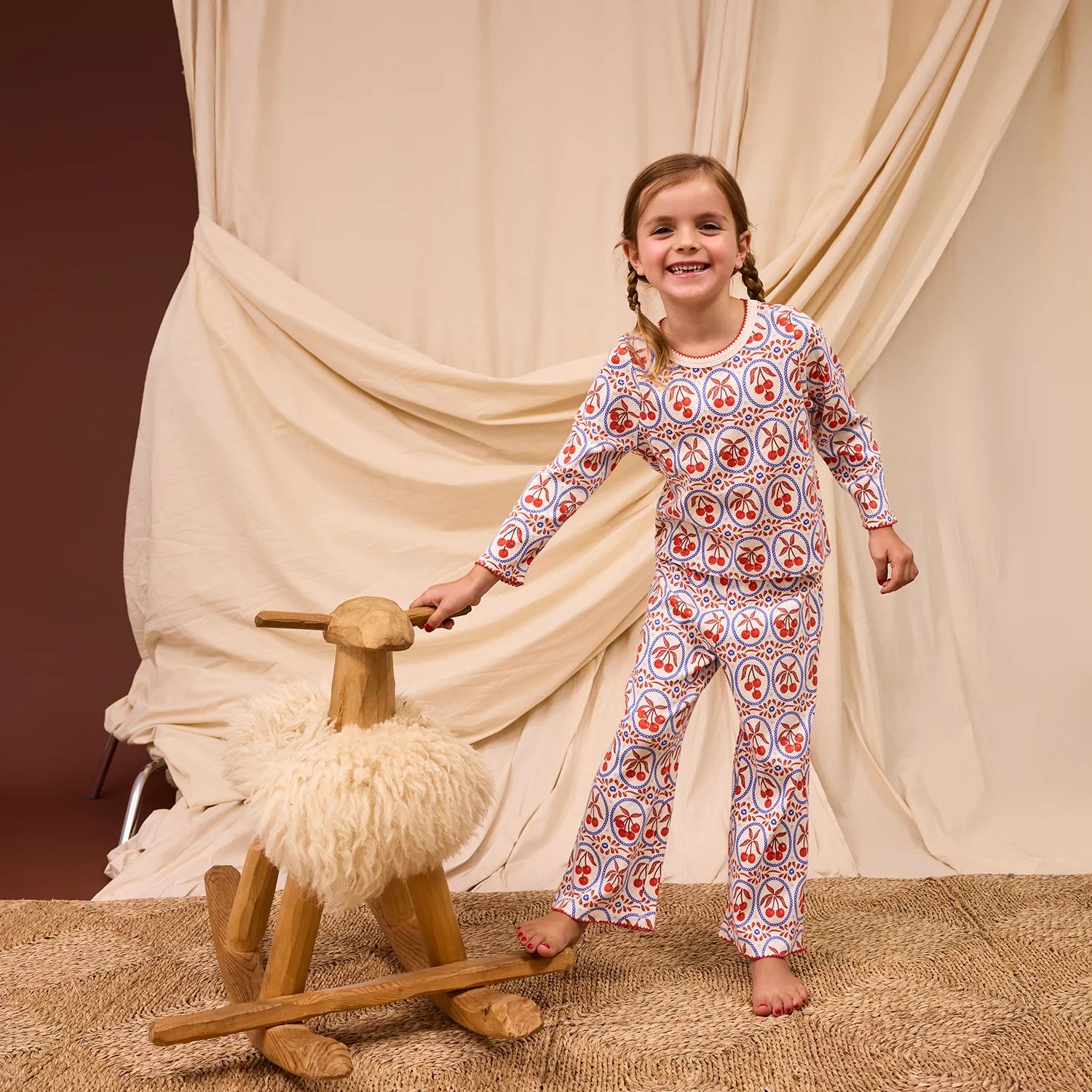 Emese Kids Pointelle Pyjama Set - Image 2