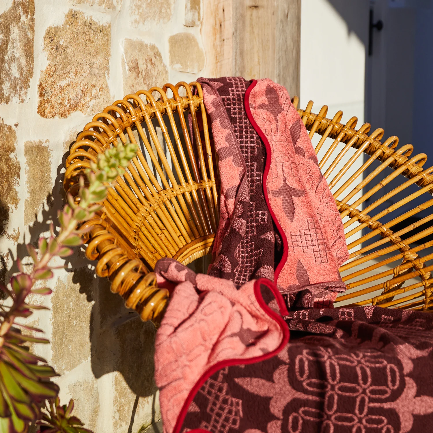 Esme Bath Sheet - Hibiscus - Image 3