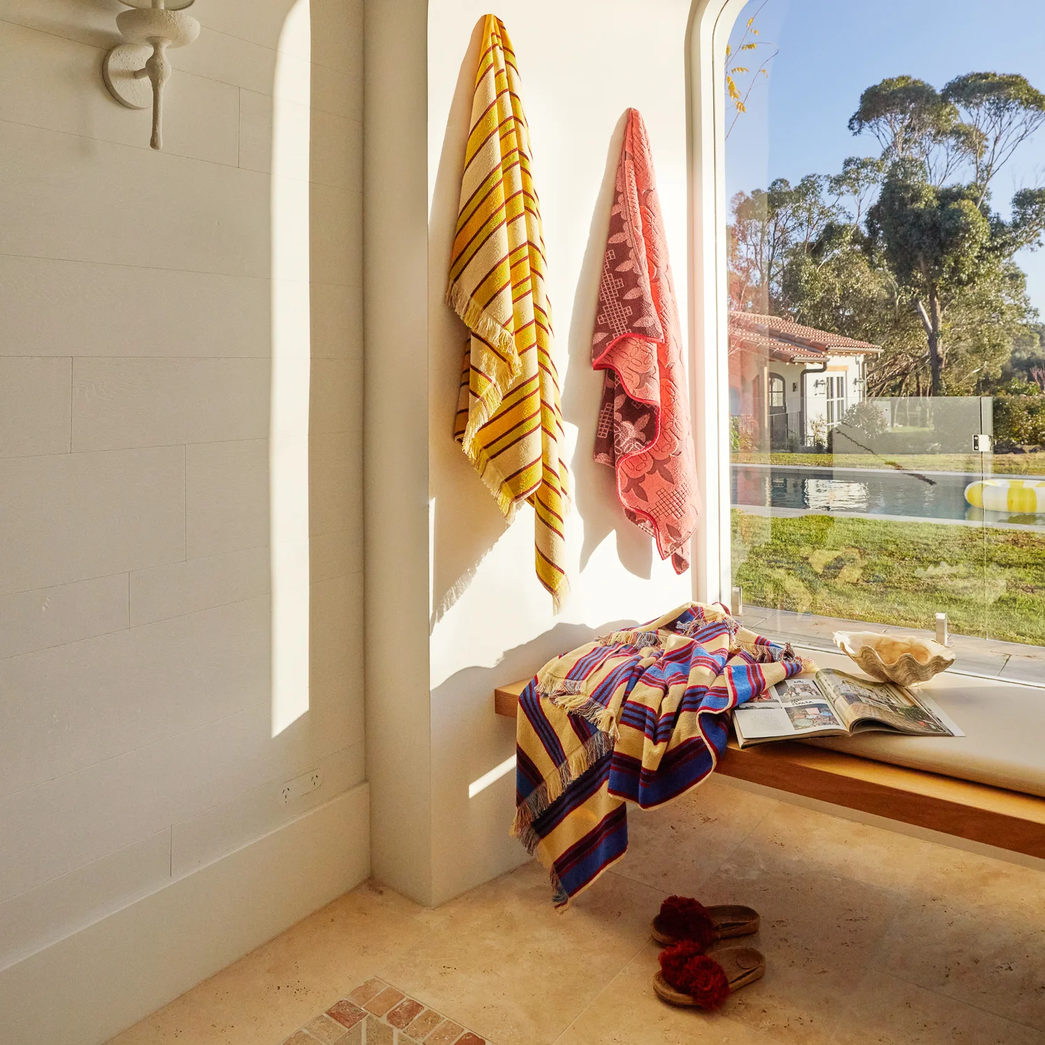 Esme Bath Sheet - Hibiscus - Image 6