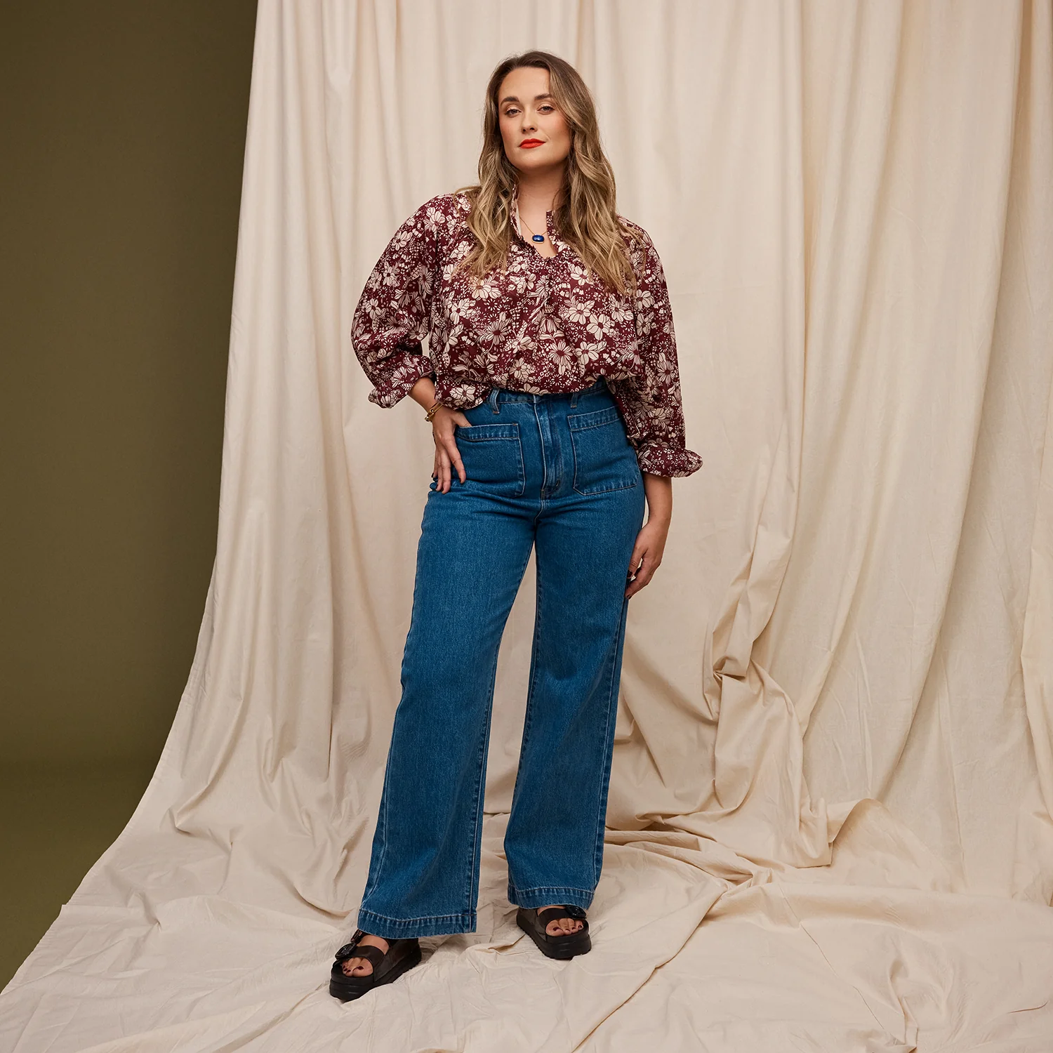 Evette Blouse - Mahogany - Image 2