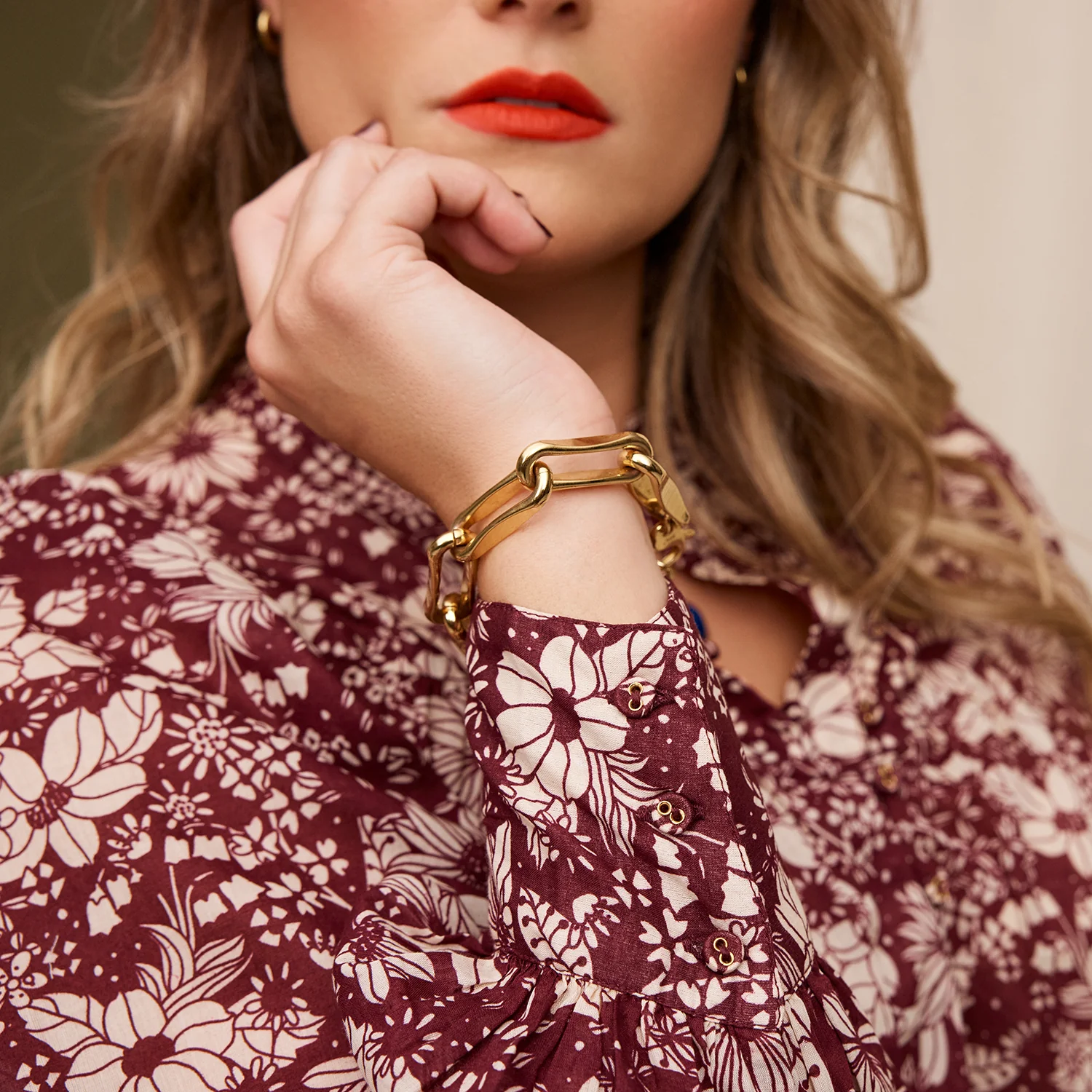 Evette Blouse - Mahogany - Image 4
