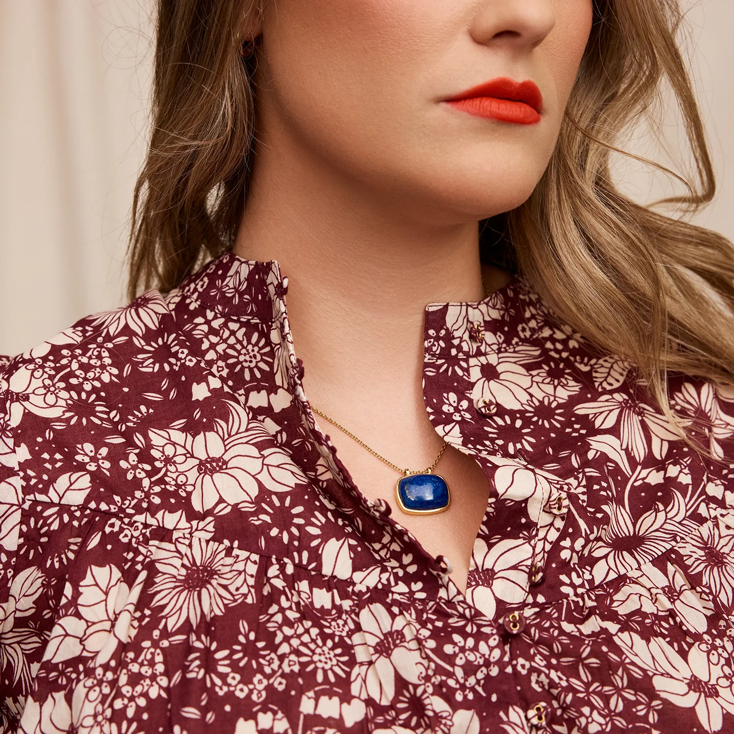 Evette Blouse - Mahogany - Image 5
