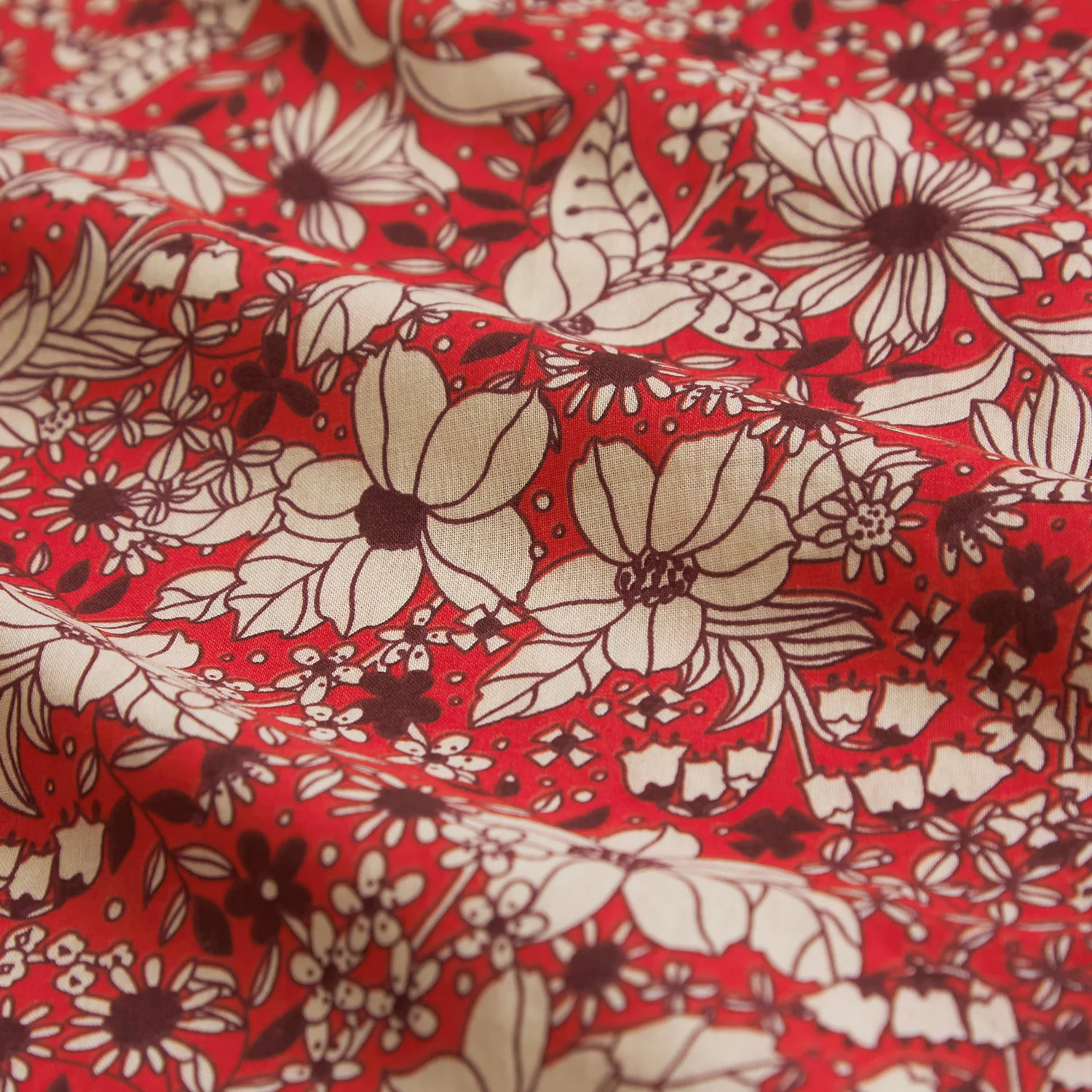 Evette Cotton Sheets - Scarlet - Image 4
