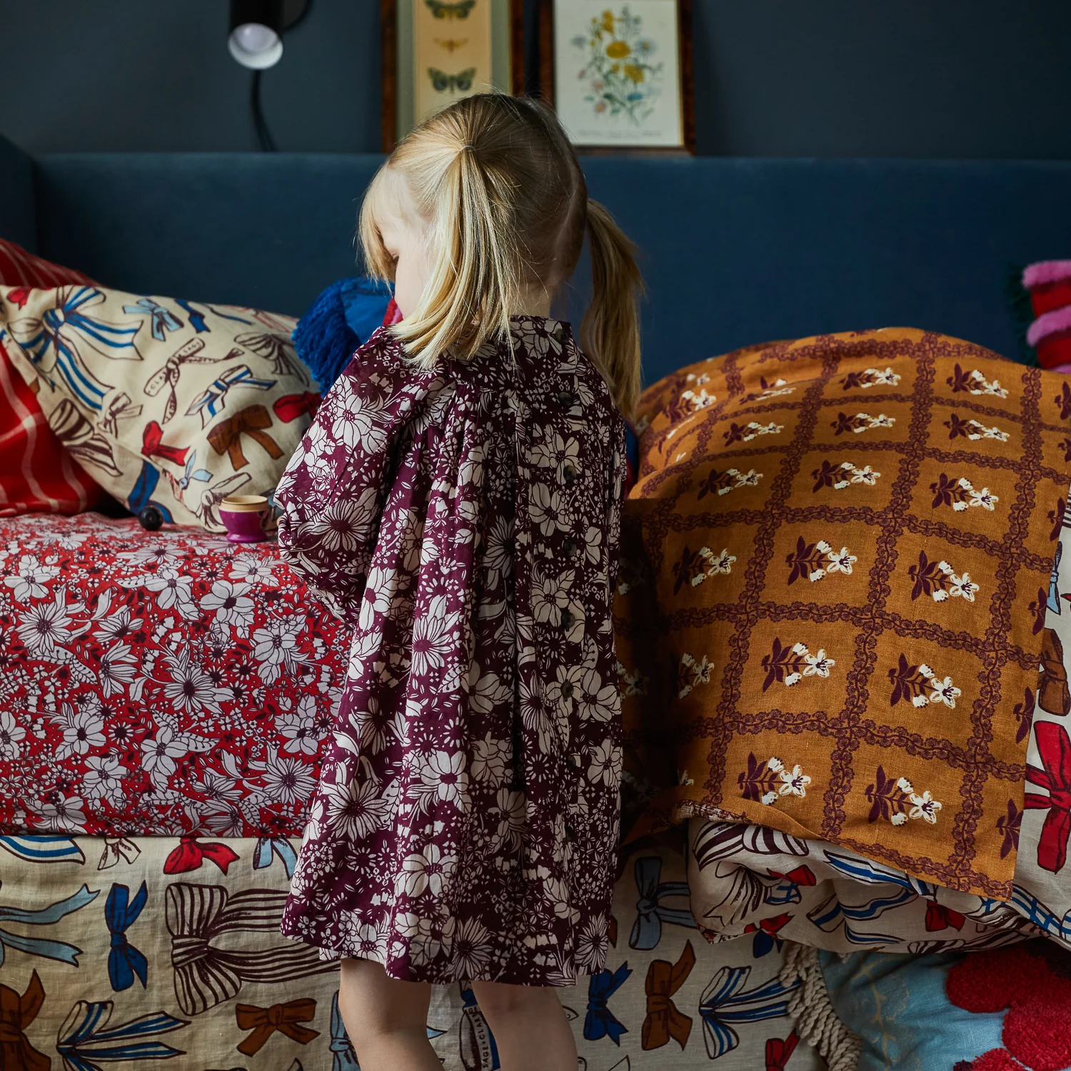 Evette Kids Dress - Mahogany - Image 3