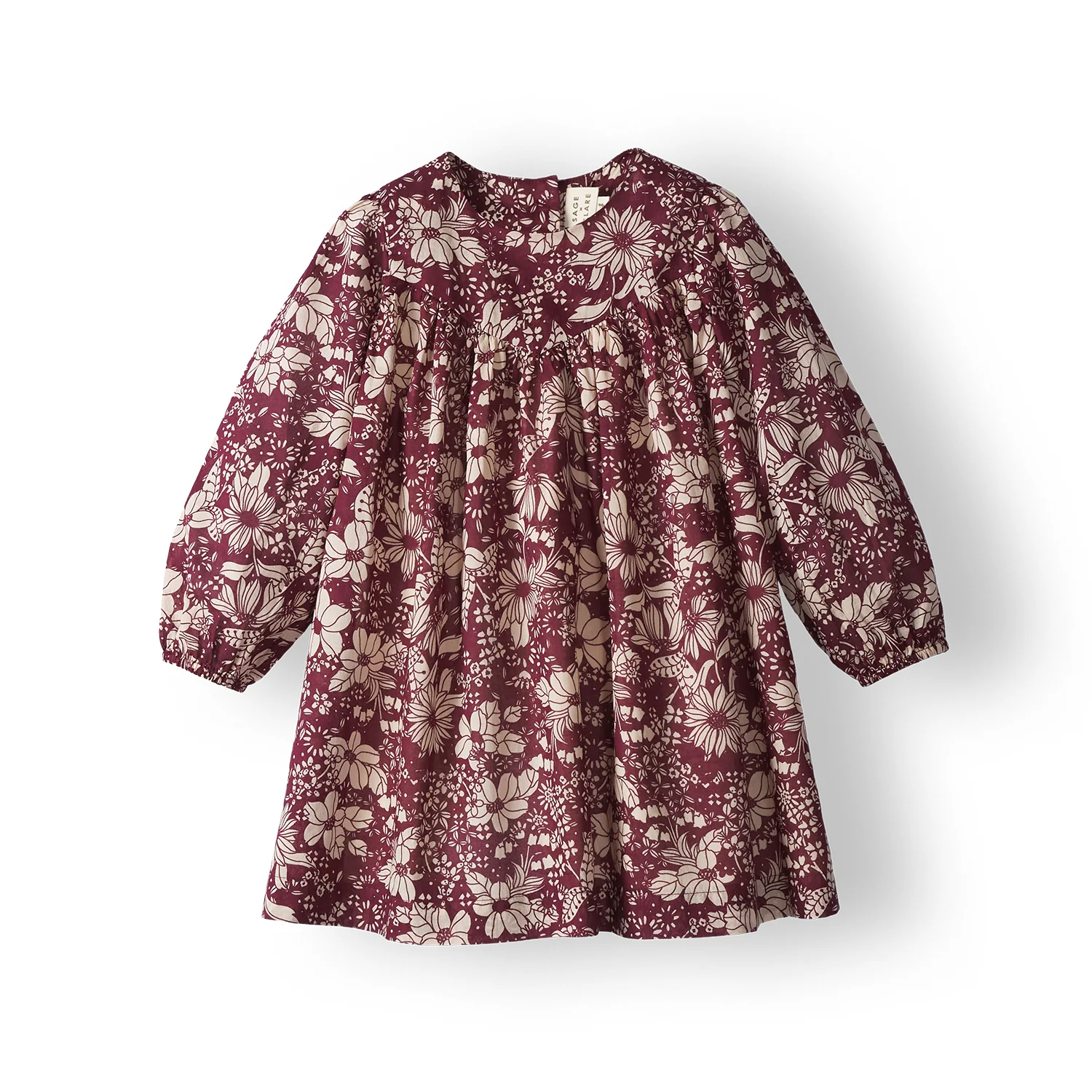 Evette Kids Dress - Mahogany - Image 8