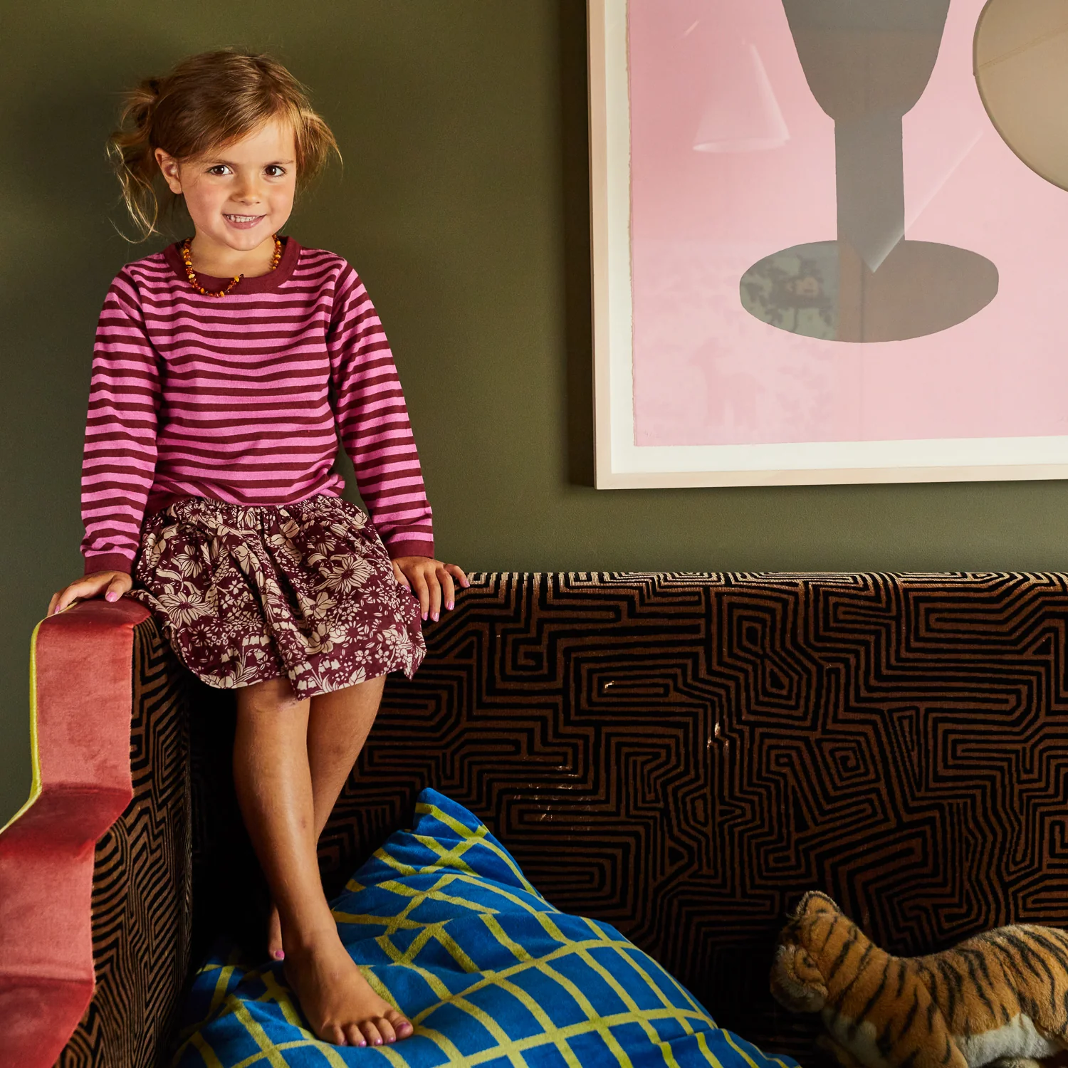 Evette Kids Skirt - Mahogany - Image 2