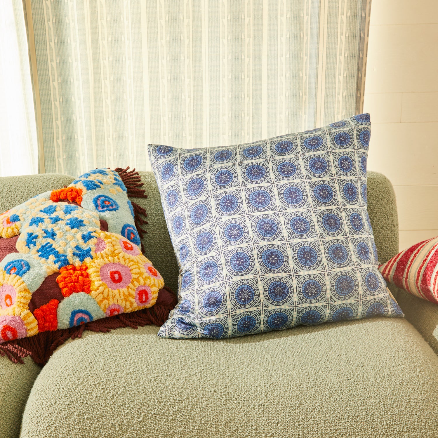 Gabriella Cushion - Azure - Image 5