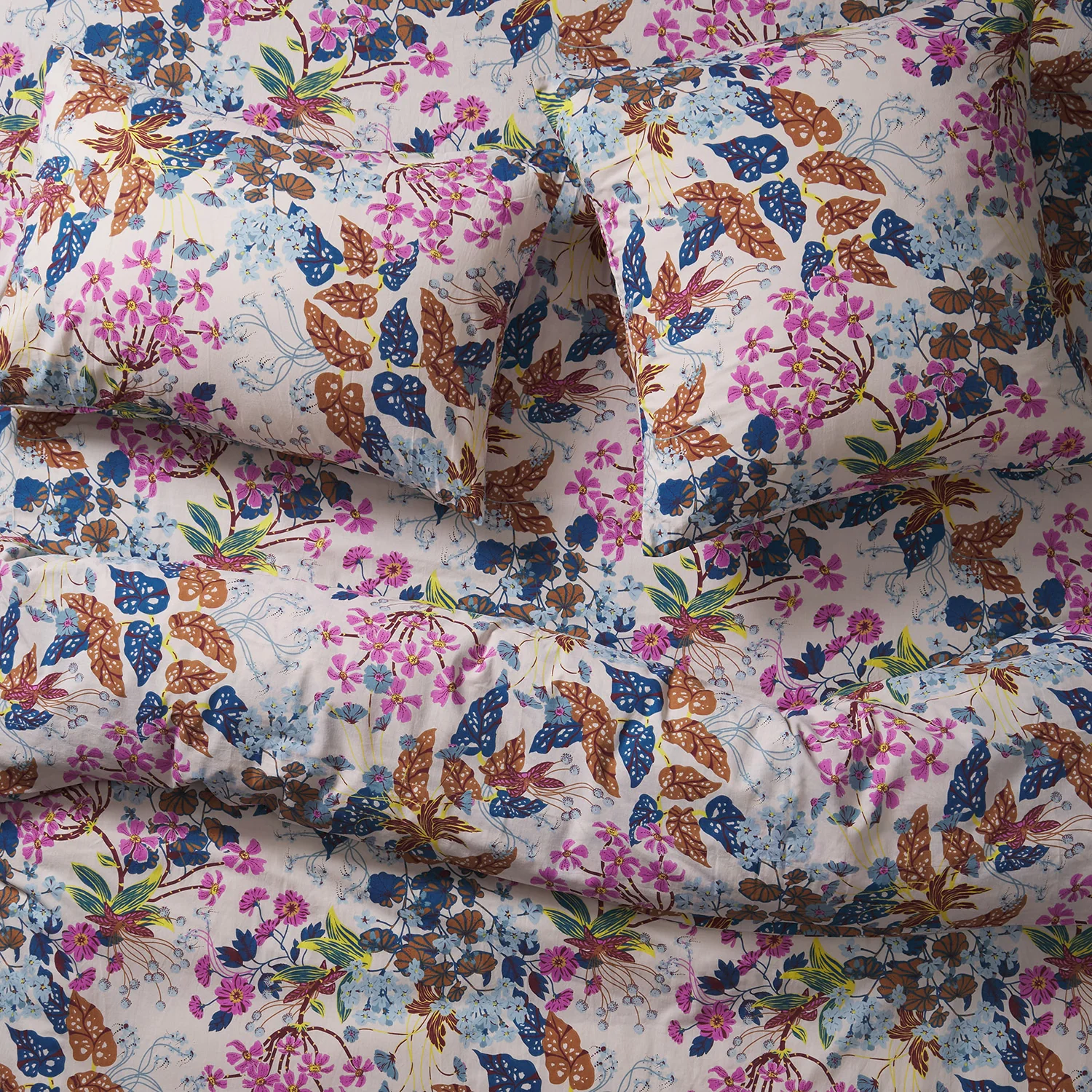 Genevieve Cotton Euro Pillowcase Set - Almond - Image 2
