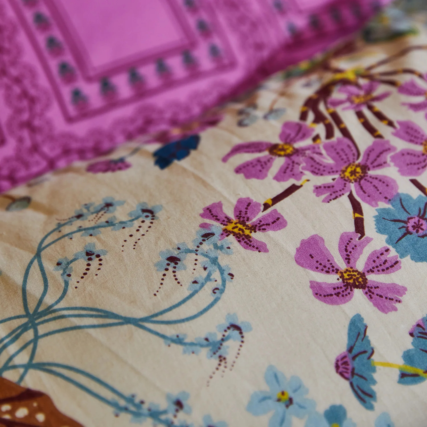 Genevieve Cotton Euro Pillowcase Set - Almond - Image 3