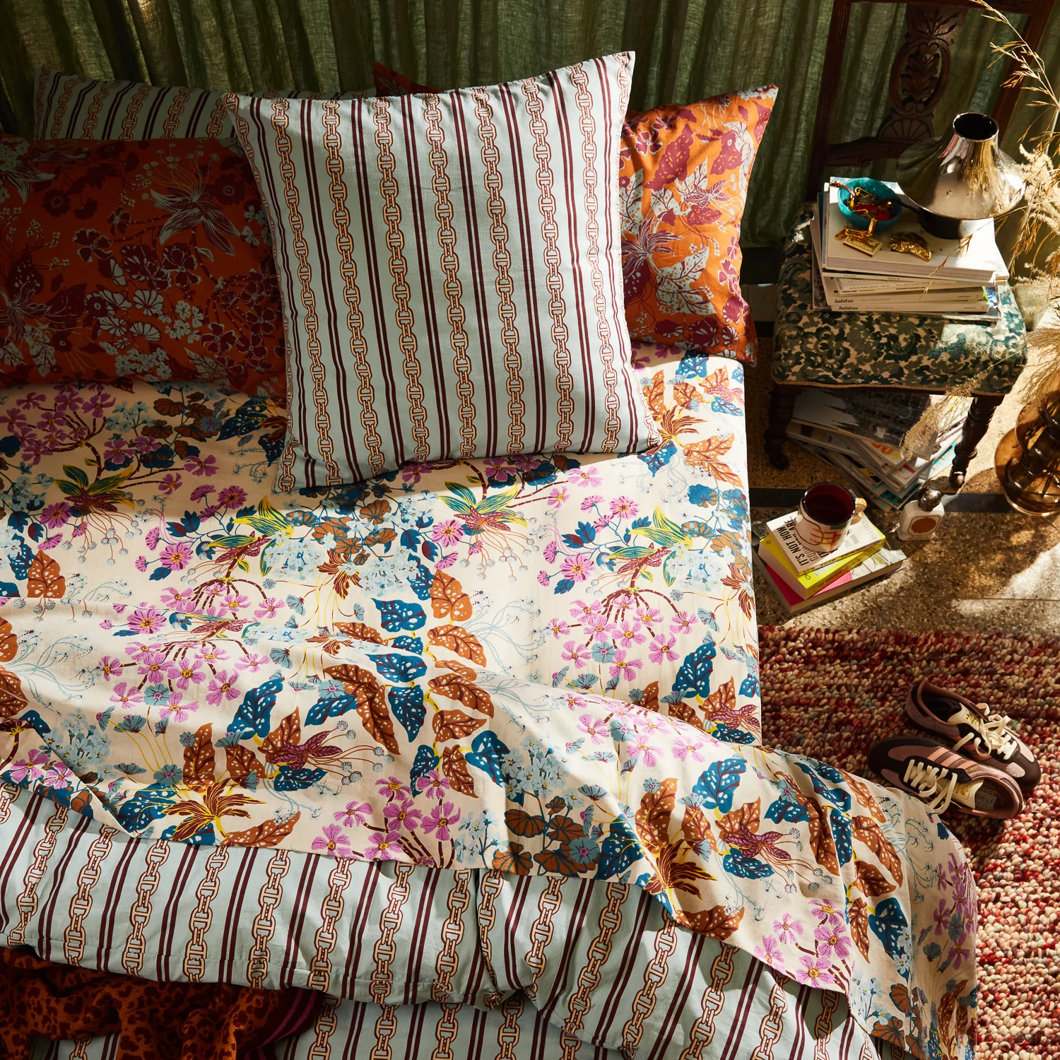 Genevieve Cotton Sheets - Almond - Image 2
