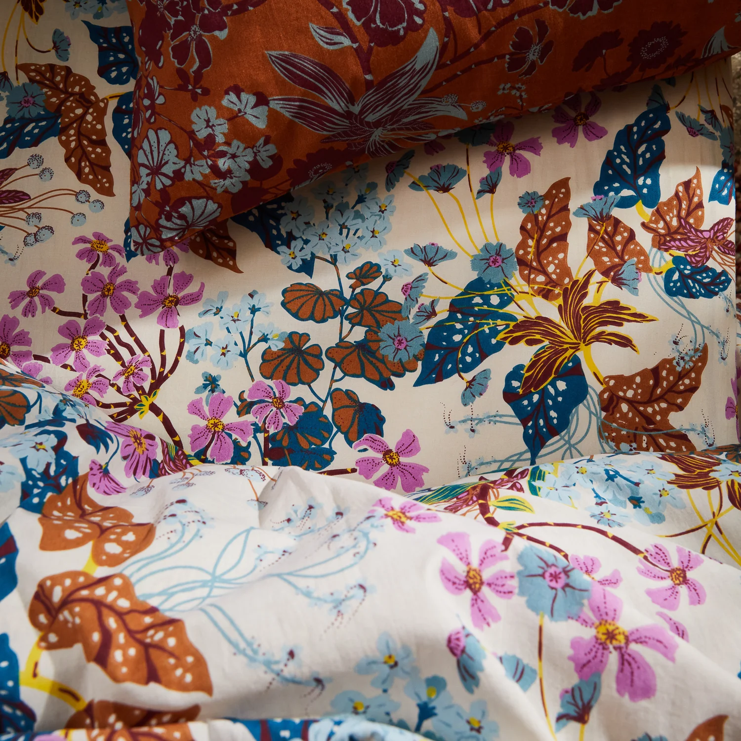 Genevieve Cotton Sheets - Almond - Image 6
