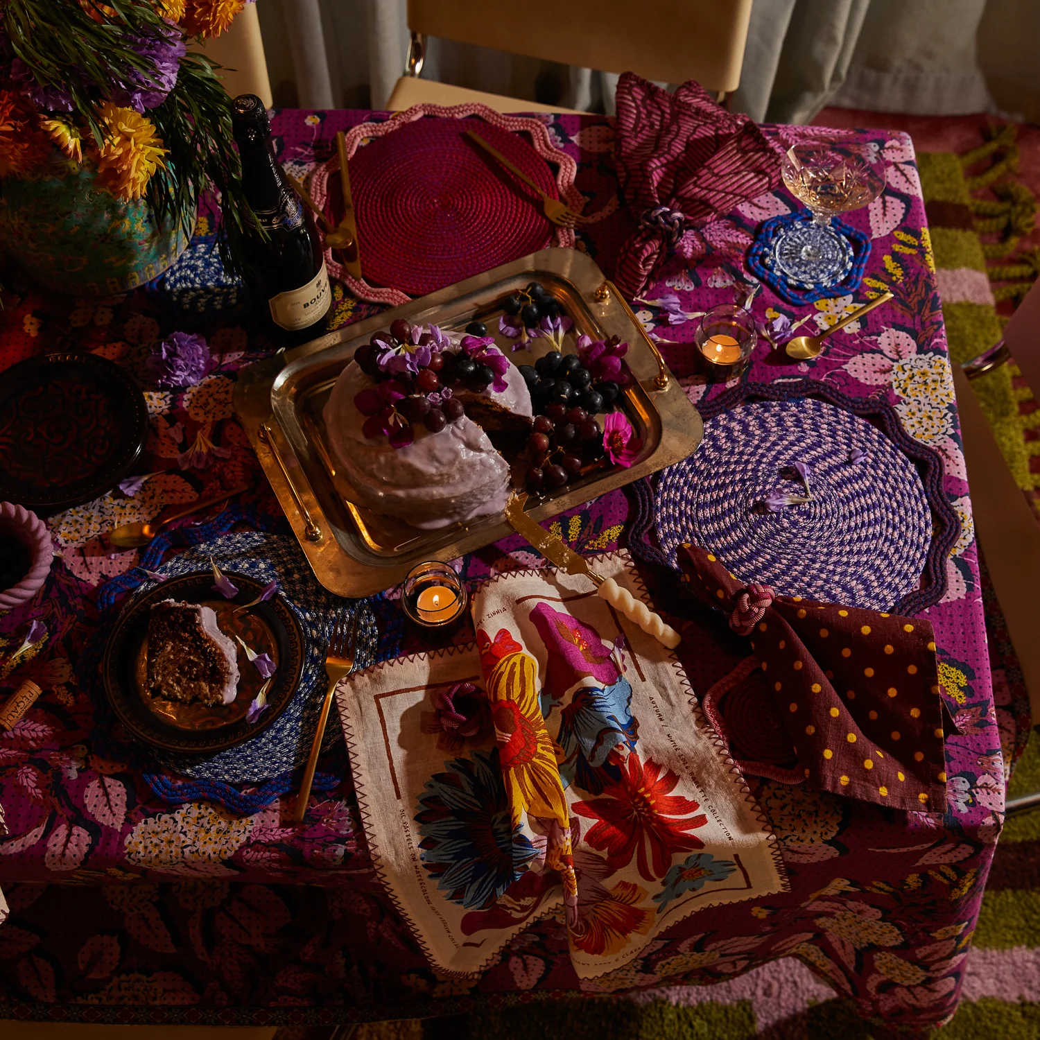 Hanna Napkin Set - Pansy - Image 6