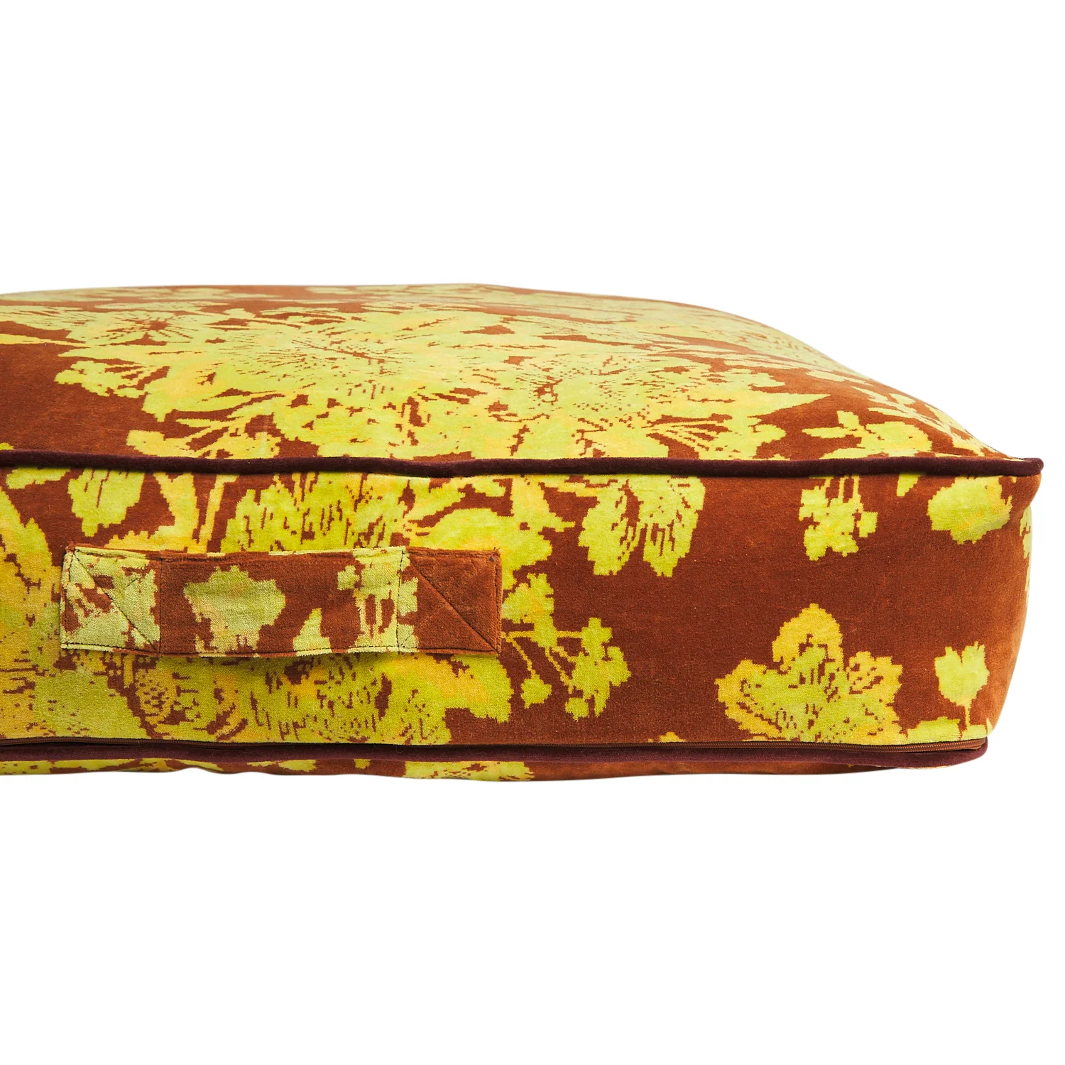 Hazel Velvet Floor Cushion - Russet - Image 8