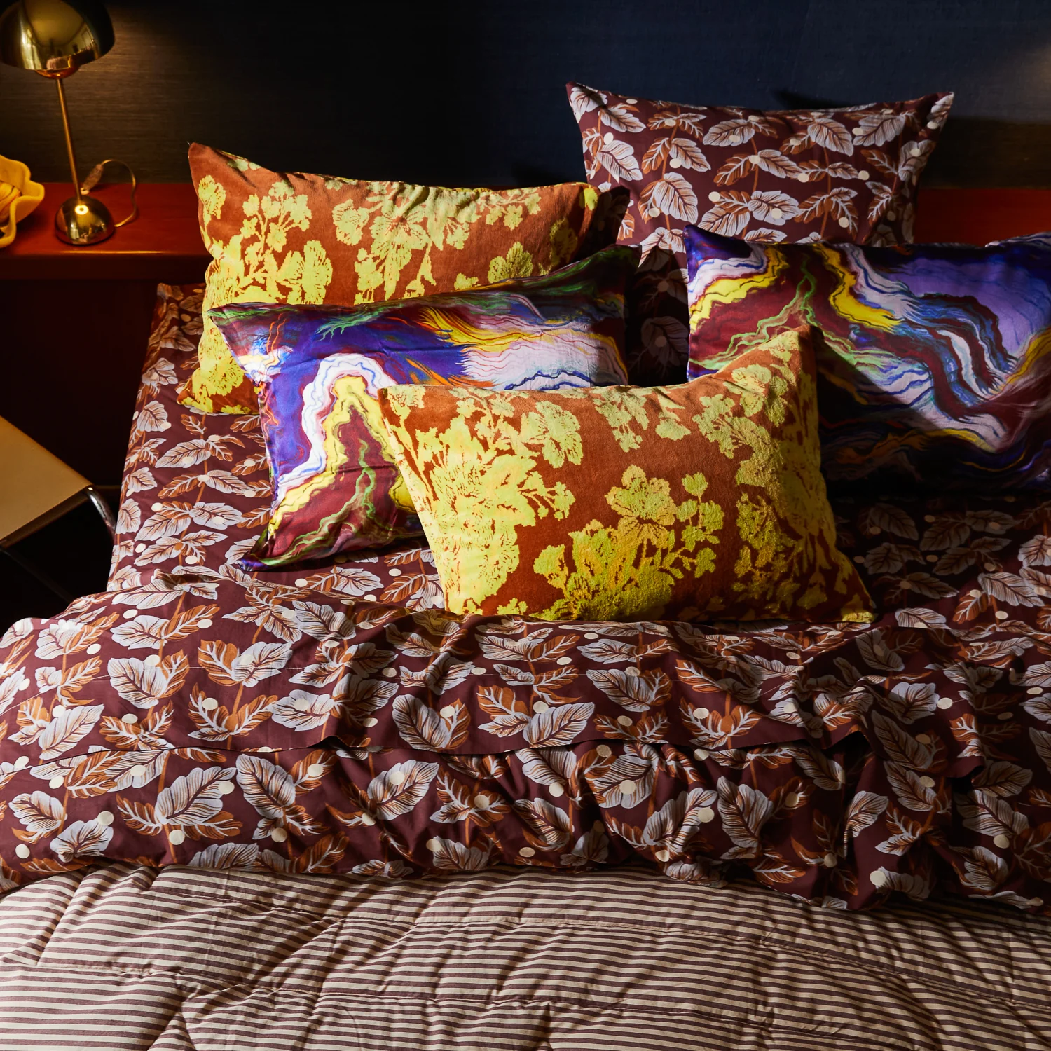 Hazel Velvet Pillowcase - Russet - Image 3